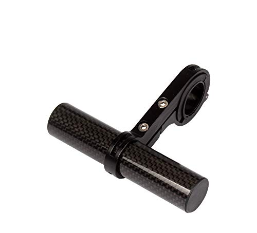 Carbon Fiber Bike Handlebar Extender - Universal Tube Extension Bracket for Road Bicycle Light, Speedometer & Headlight Mount | Perfect for Night Riding & Cycling Accessories Installation