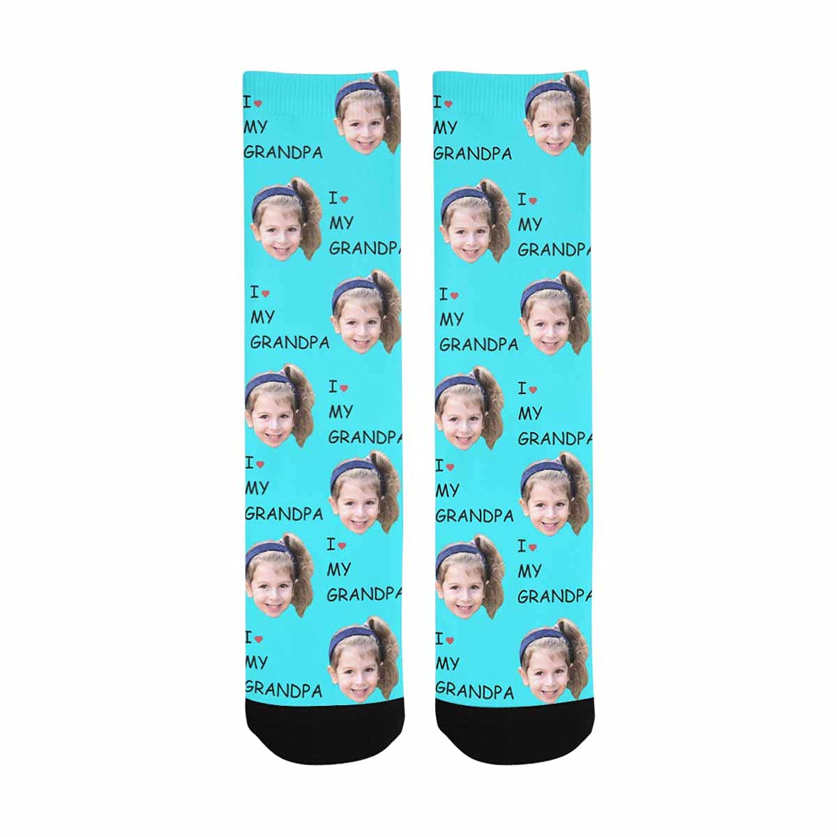 Custom Photo Socks - Personalized Heart Design with Your Picture | Unisex Gift for Couples, Anniversaries & Special Occasions | Unique Customized Socks for Valentine's Day, Birthday Presents