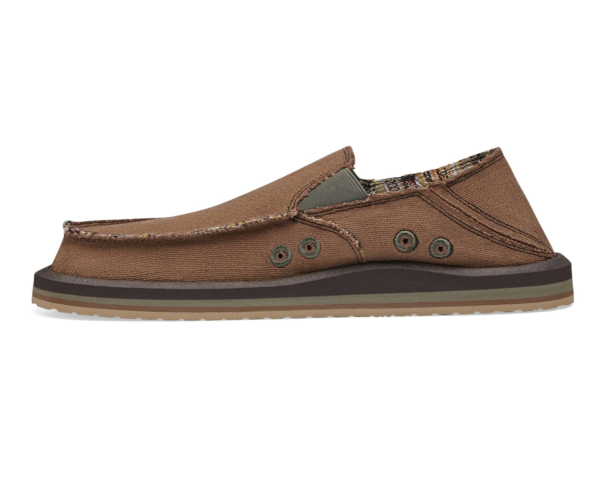 Sanuk Men's Donny Hemp Slip-On Loafers - Comfortable Memory Foam Footbed Casual Shoes for Walking, Travel & Everyday Wear