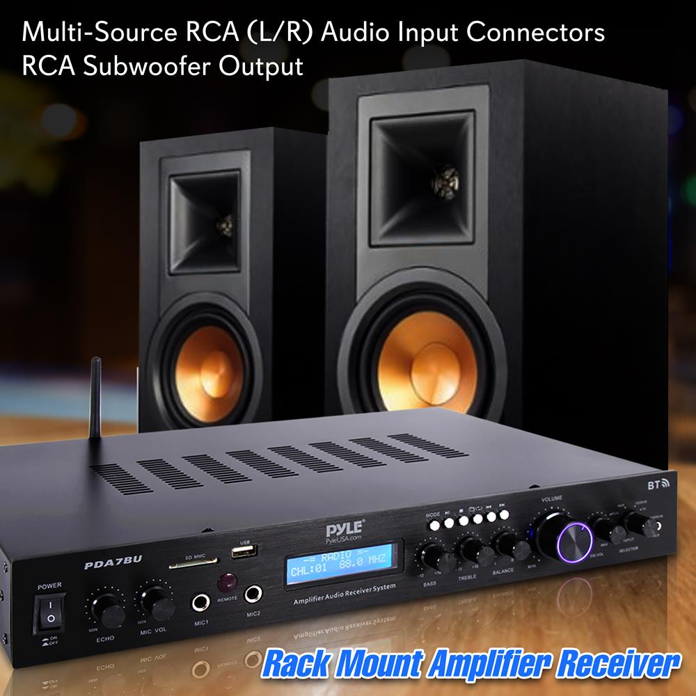 Wireless Bluetooth Audio Receiver & Amplifier for Home Stereo, Car, Speakers - High-Quality Sound Streaming for Music, Movies, and Gaming