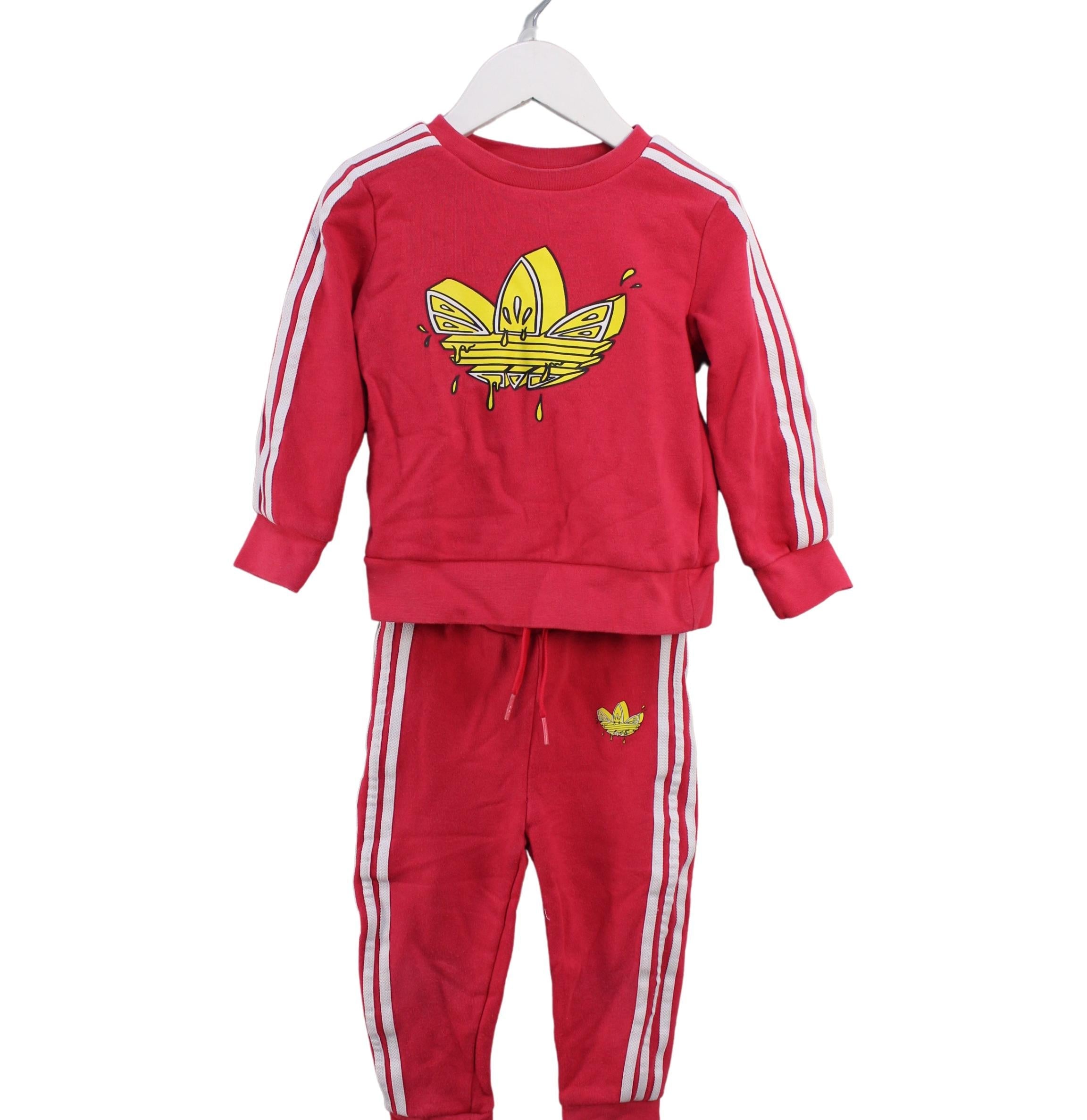 Adidas Baby Boys' Sweatshirt and Sweatpants Set - 18-24 Months - Soft Cotton Jogger Outfit for Toddlers - Perfect for Playtime, Daycare & Family Outings