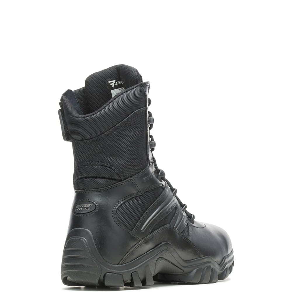 Bates Delta Side-Zip 8 Inch Tactical Boots for Men - Military & Police Uniform Shoes, Work Boots for Law Enforcement & Security Professionals