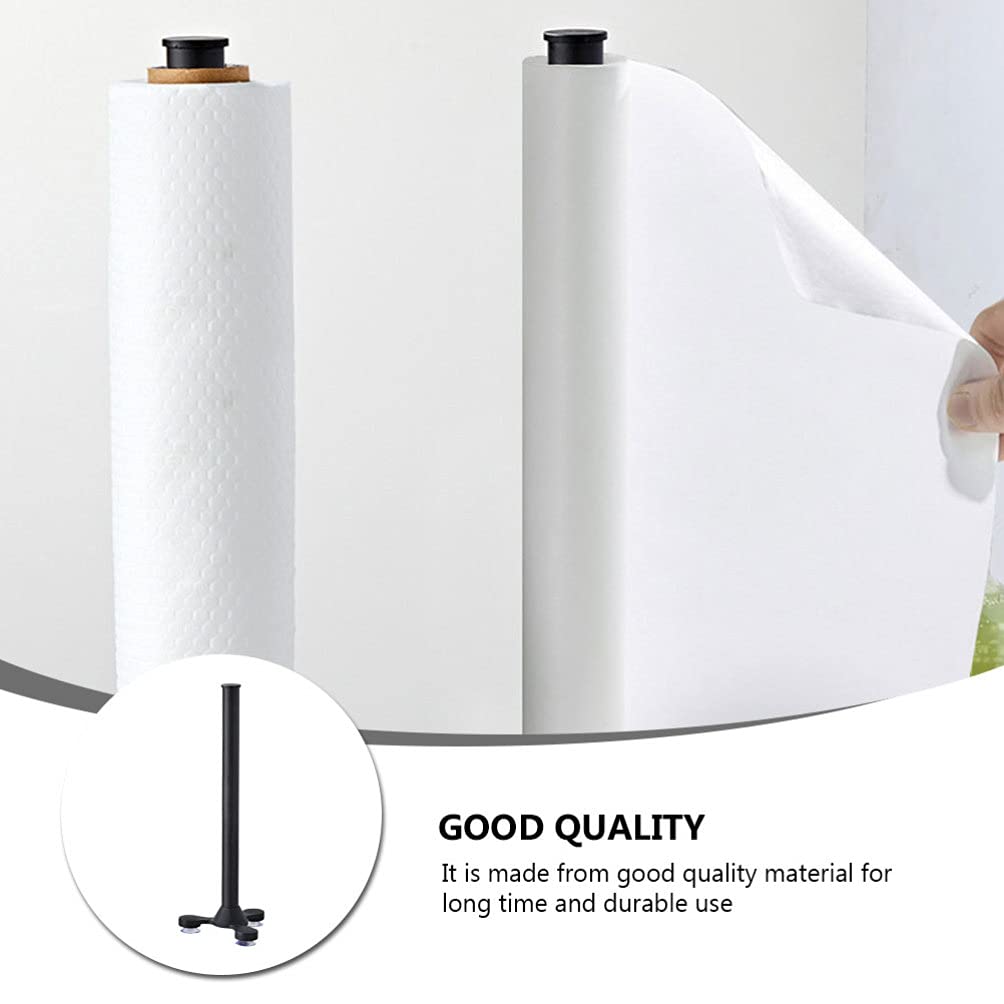 DOITOOL 1Pc Vertical Tissue Holder Stand - Aluminum Countertop Paper Towel Organizer for Bathroom & Kitchen - Space Saving Household Essentials for Office, Restaurant, and Home Use