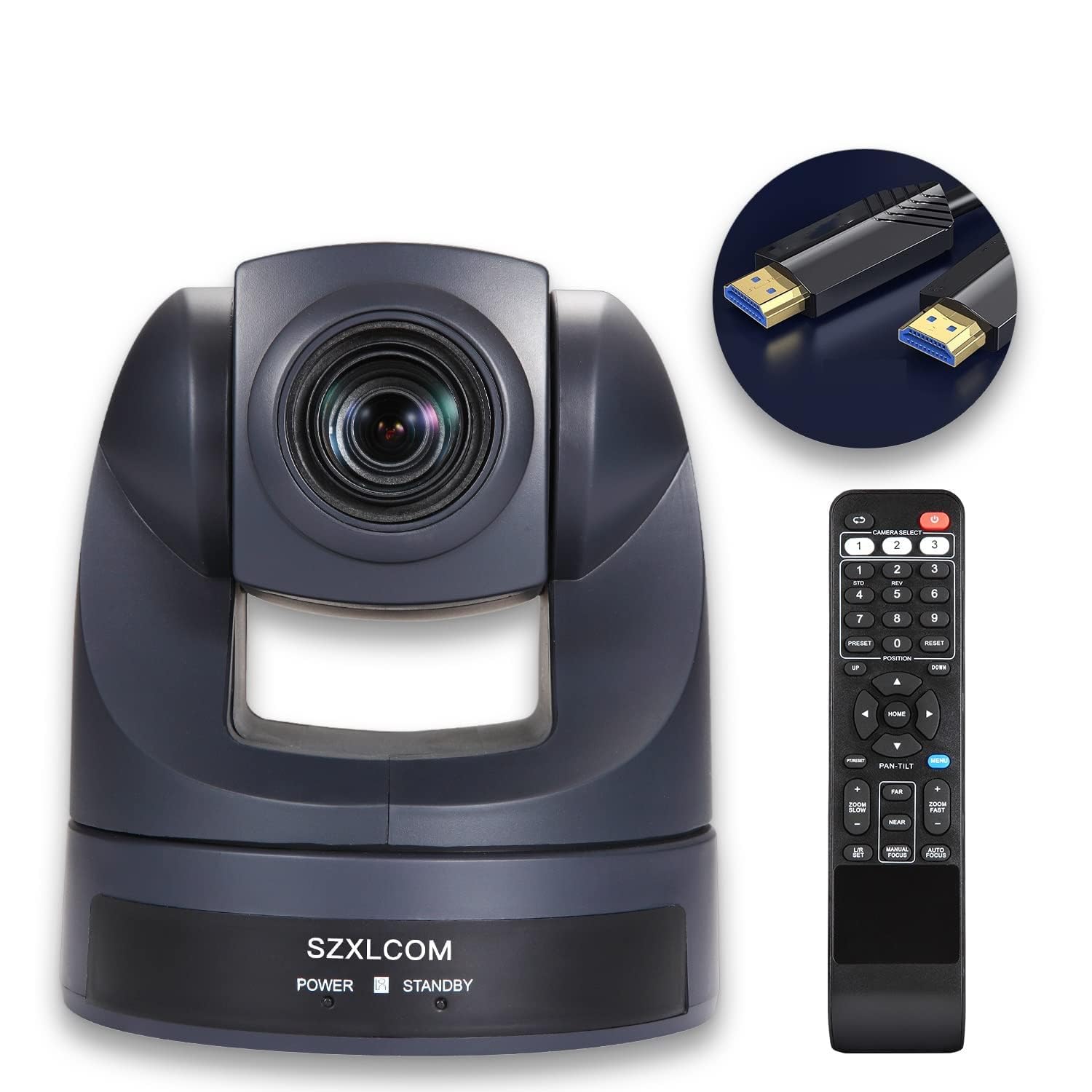 20X Optical Zoom HDMI PTZ Camera - Full HD 1080P USB Webcam for Video Conferencing, Live Streaming & Online Meetings - Compatible with Zoom, Skype, OBS - Ideal for Church Worship, Events, Education & Remote Work