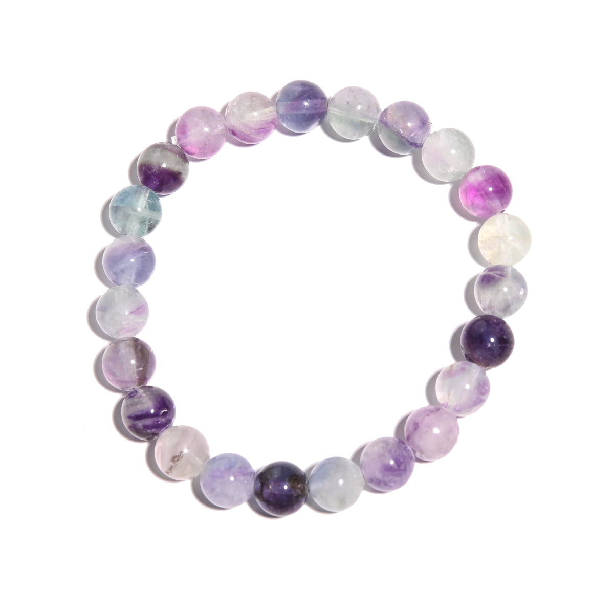 Rainbow Fluorite Healing Bracelet for Chakra Balancing & Positive Energy - Perfect for Meditation, Yoga & Spiritual Wellness