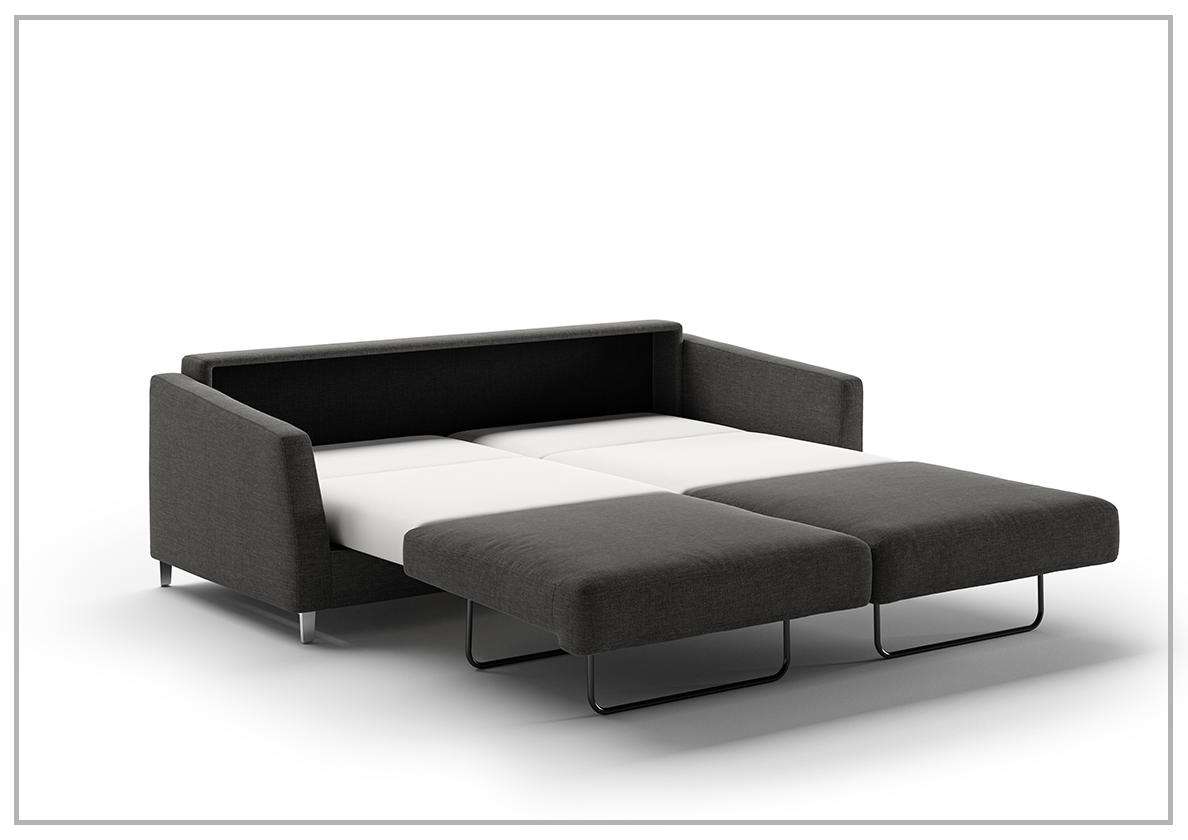 Custom Luonto Monika Fabric Sleeper Sofa - Handmade to Order | Convertible Couch Bed for Small Spaces & Guest Rooms | Perfect for Apartments, Dorms & Home Offices