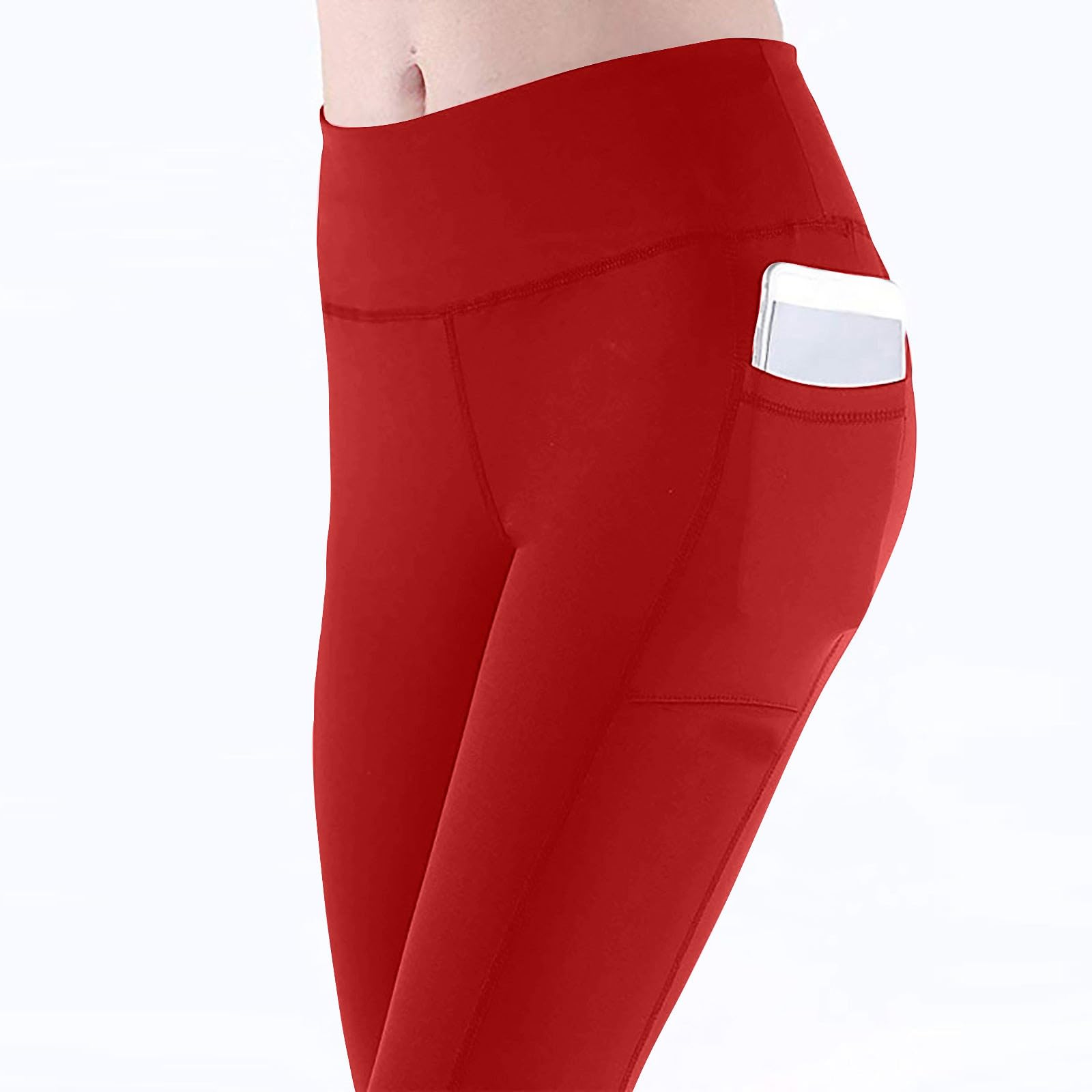 **High Waisted Leggings for Women Plus Size - Yoga Pants with Pockets, Soft & Stretchy Workout Trousers for Running, Gym & Everyday Wear**