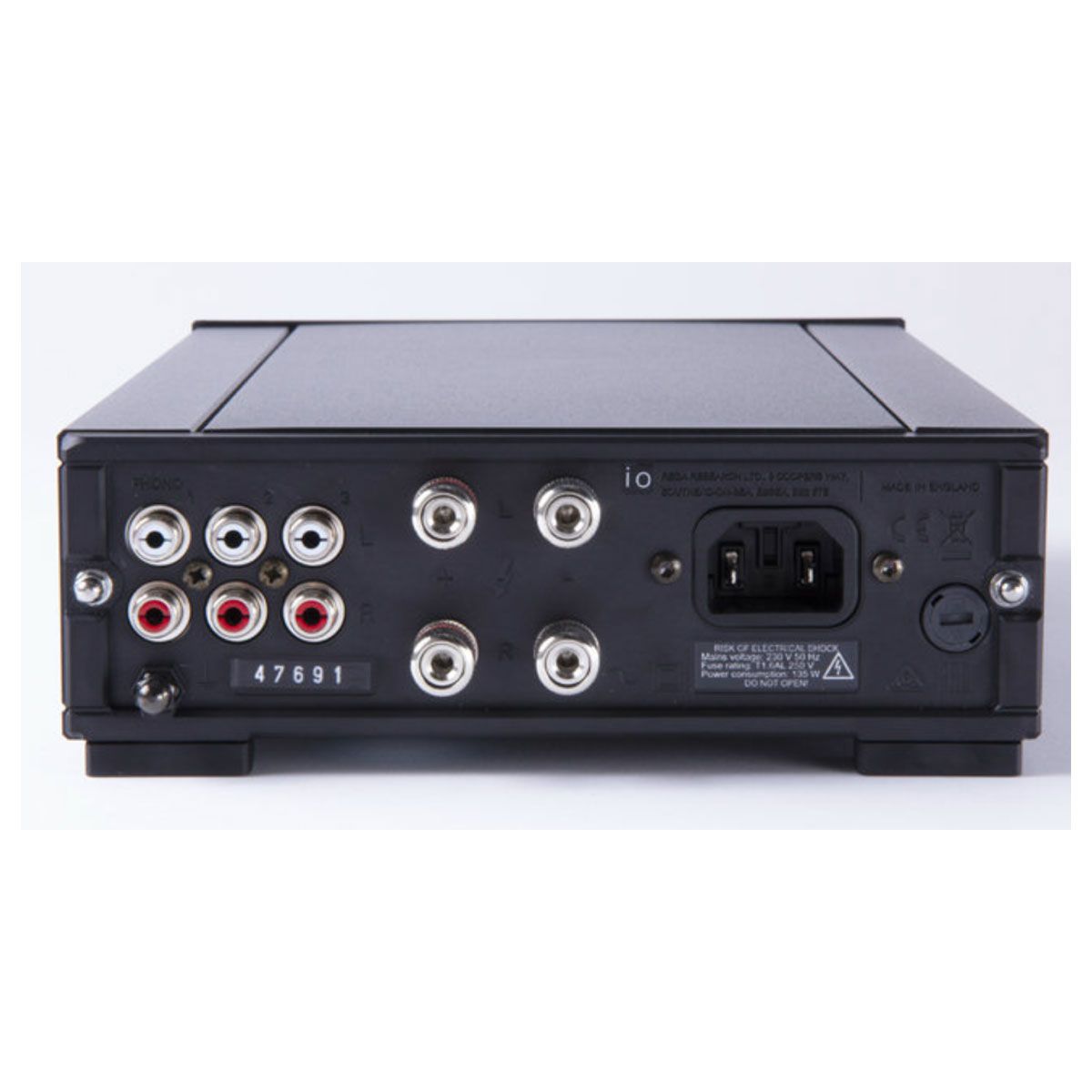 Rega Io Integrated Stereo Amplifier - Hi-Fi Audio System for Home Theater & Music Listening | Compact & Powerful Sound for Vinyl, Streaming & Speakers