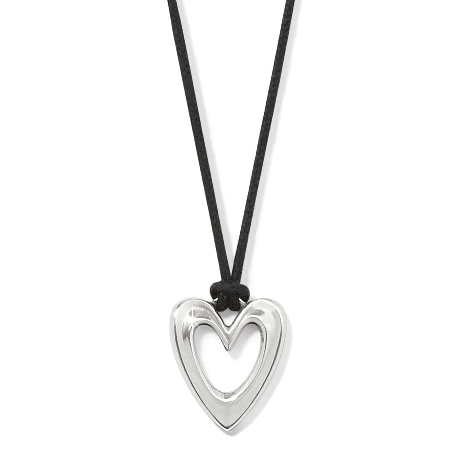 Cascade Open Heart Cord Necklace - Dainty Gold Pendant for Women, Minimalist Layering Jewelry | Perfect for Valentine's Day, Anniversary, Birthday Gifts & Everyday Wear