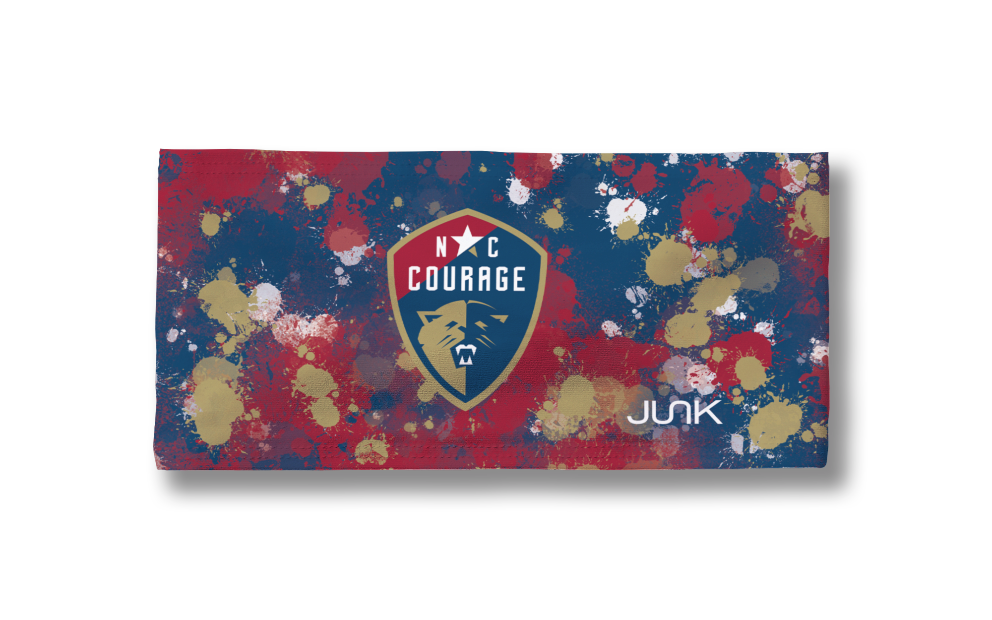 North Carolina Courage Splatter Big Bang Lite Headband - Comfortable & Stylish Soccer Headband for Women & Girls - Perfect for Training, Matches & Outdoor Sports