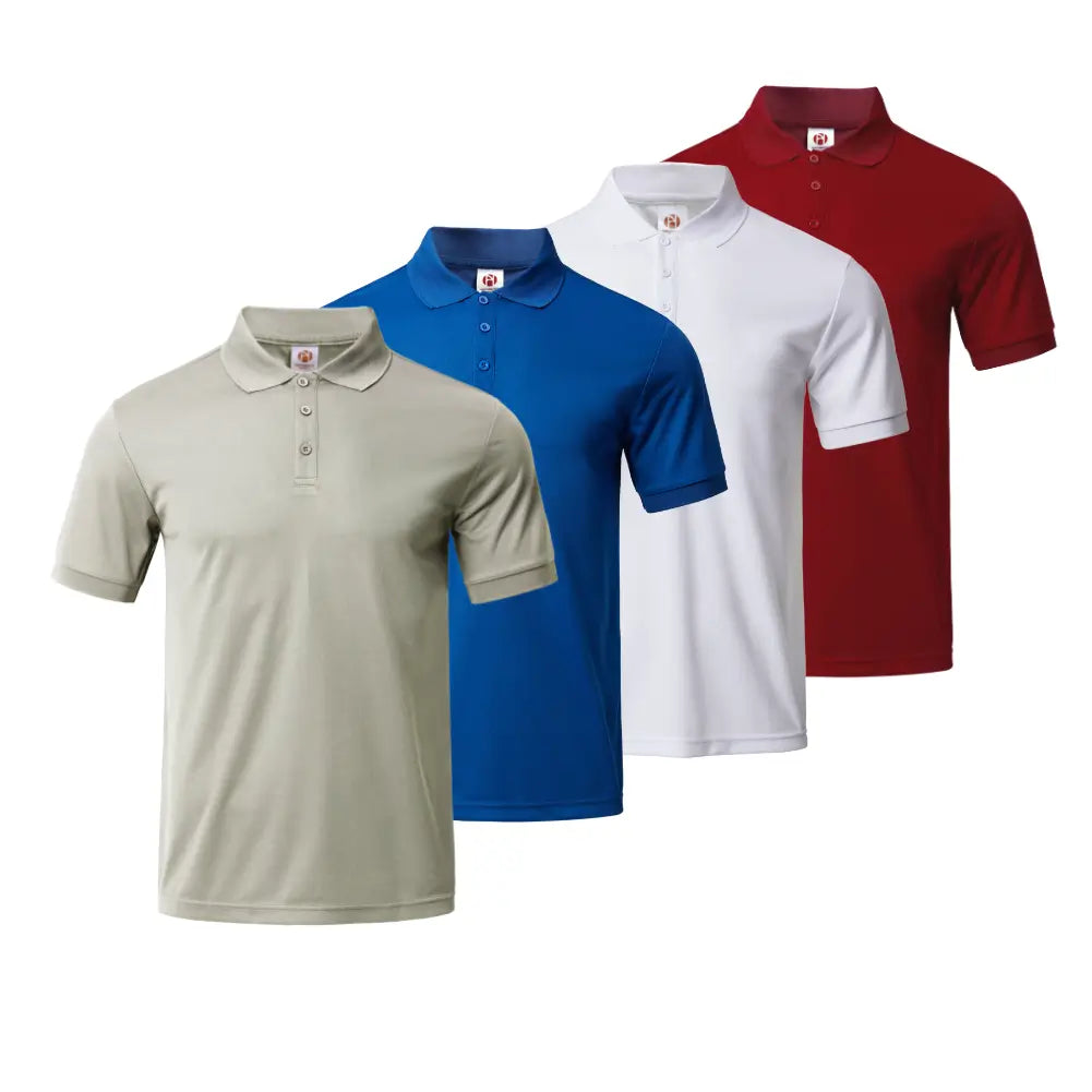 4 Pack Men's Collared Shirts - Comfortable Business Casual Button Down Shirts for Office, Work & Formal Events | Wrinkle Resistant & Breathable Fabric