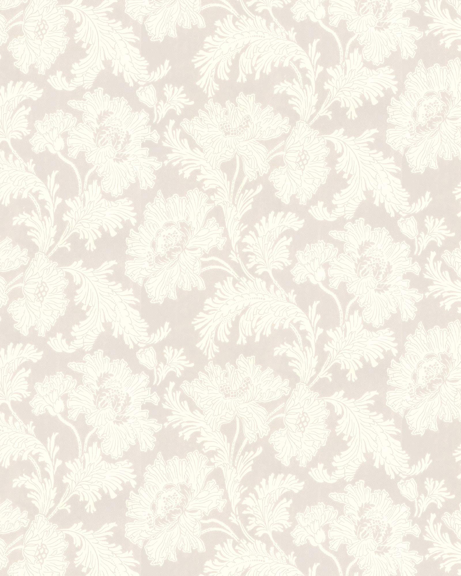 Lim & Handtryck Wallpaper Hällestrand White/Grey - Premium Scandinavian Design for Living Room & Bedroom Decor