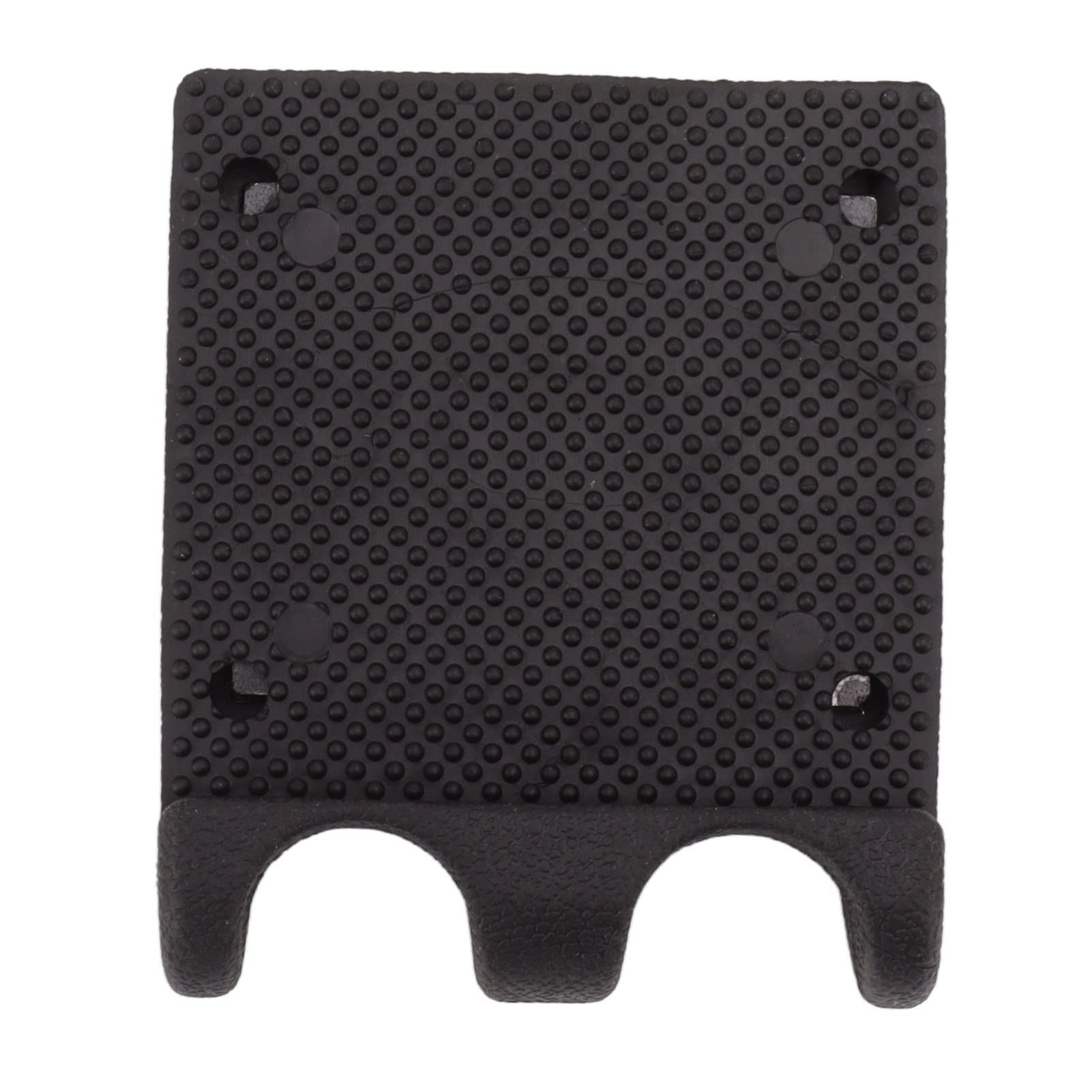 Heavy Duty Black Plastic Pool Cue Holder with Non-Slip Base - 2 Hole Portable Pool Stick Rest for Tables, Chairs & Horizontal Surfaces | Perfect for Home Game Rooms, Bars & Pool Halls