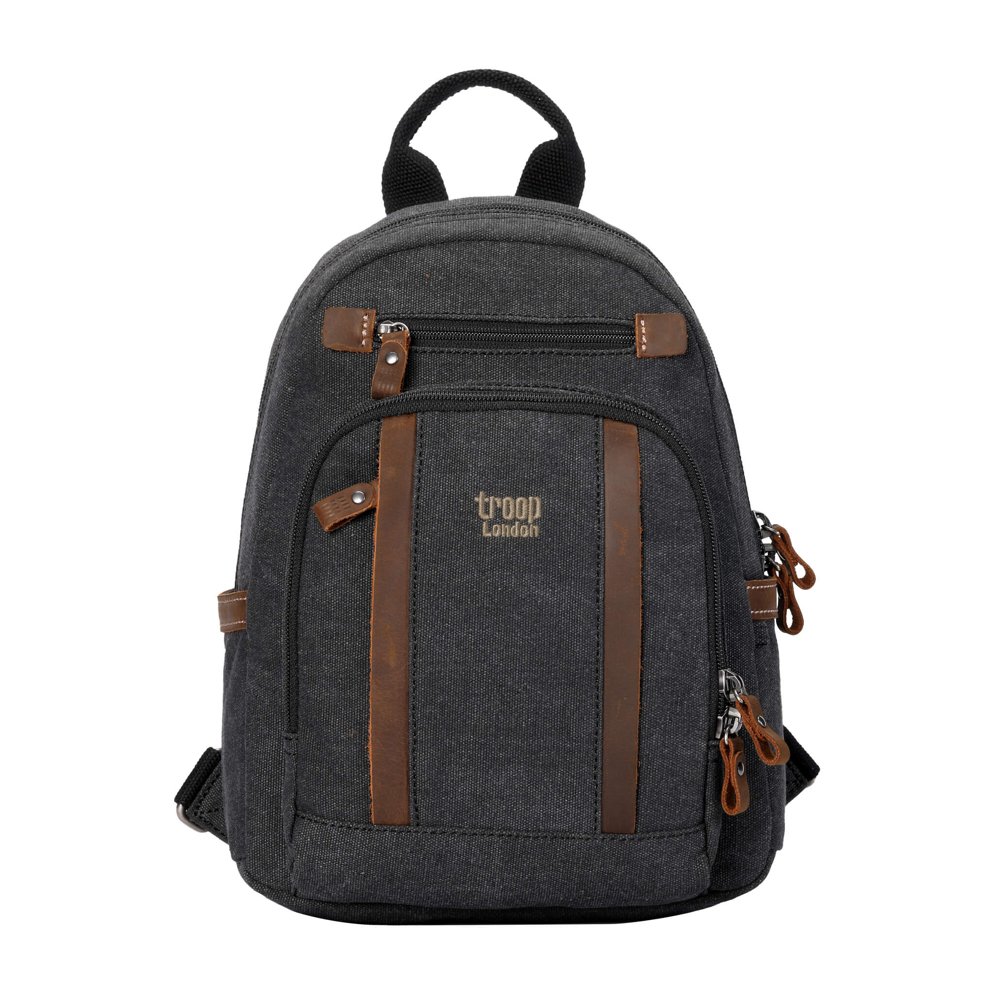TRP0255 Troop London Classic Canvas Backpack Small - Durable School & Travel Backpack for Men & Women - Perfect for College, Commuting & Outdoor Adventures