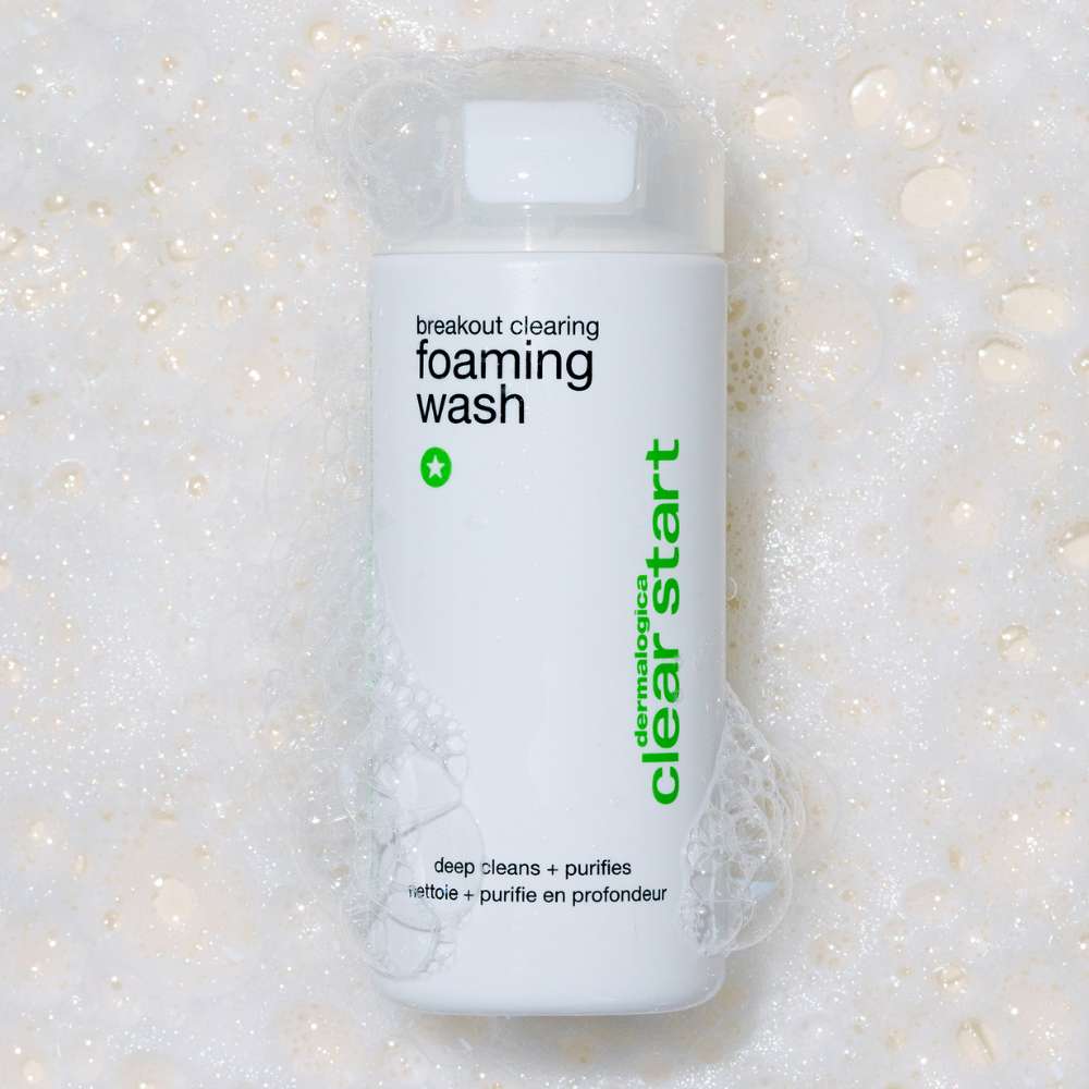 Breakout Clearing Foaming Wash - Acne Treatment Face Cleanser for Oily & Sensitive Skin | Daily Deep Pore Cleansing for Clear & Healthy Skin | Perfect for Morning & Night Skincare Routine