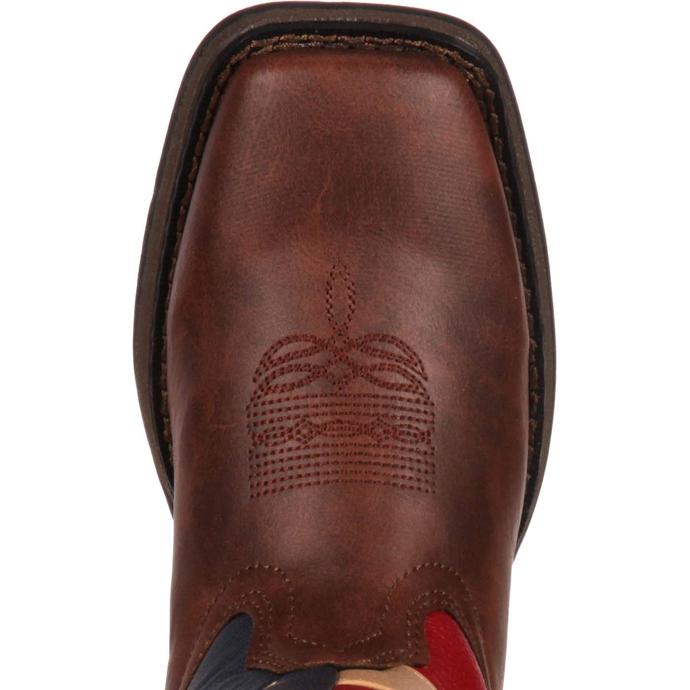 Kids Patriotic Western Flag Boots - American Flag Cowboy Boots for Boys & Girls - Perfect for 4th of July, Rodeos & Country Themed Parties