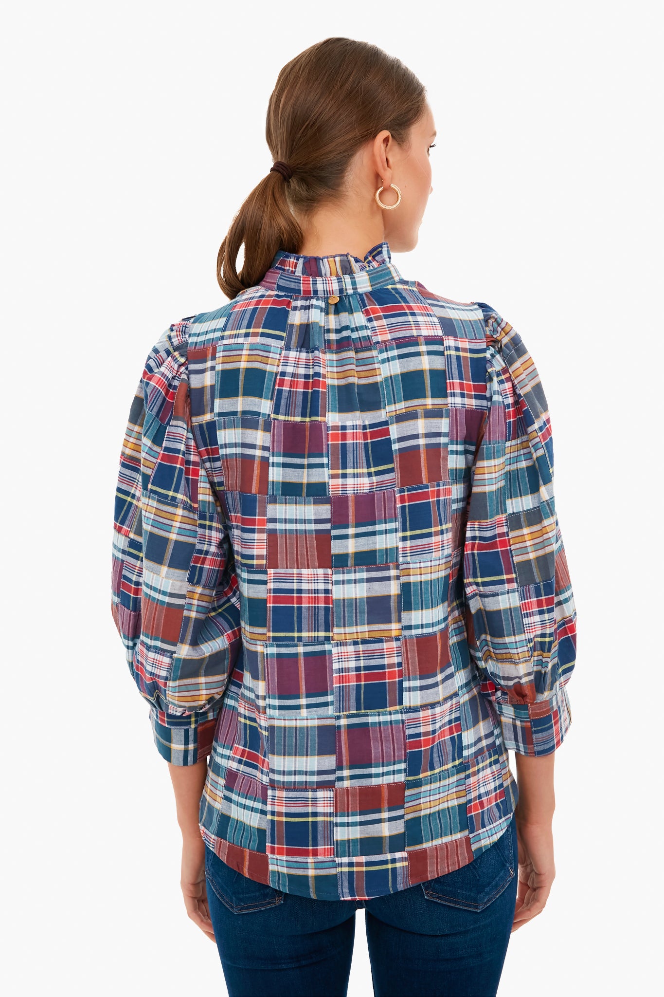 Blue Jerro Blouse for Women - Elegant Casual Tops with Floral Print | Perfect for Office Wear, Date Night & Summer Outfits