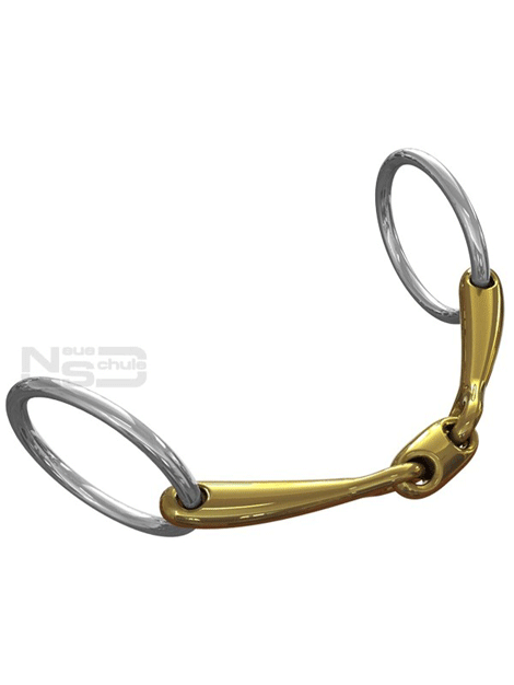 Neue Schule Pony Tranz Angled Lozenge Bit - Comfortable Horse Training Bit for Dressage & Jumping - Perfect for Young Horses and Sensitive Ponies