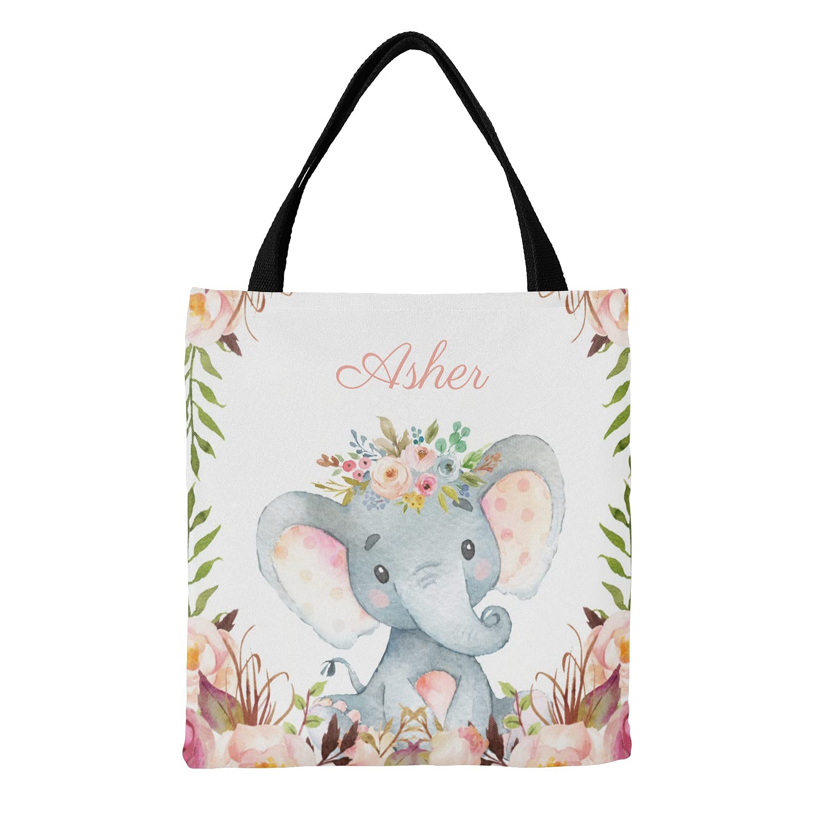 Personalized Mermaid Canvas Tote Bags - Eco-Friendly Reusable Shopping Bags for Women, Beach, Travel & School | Cute Gift Idea for Mermaid Lovers