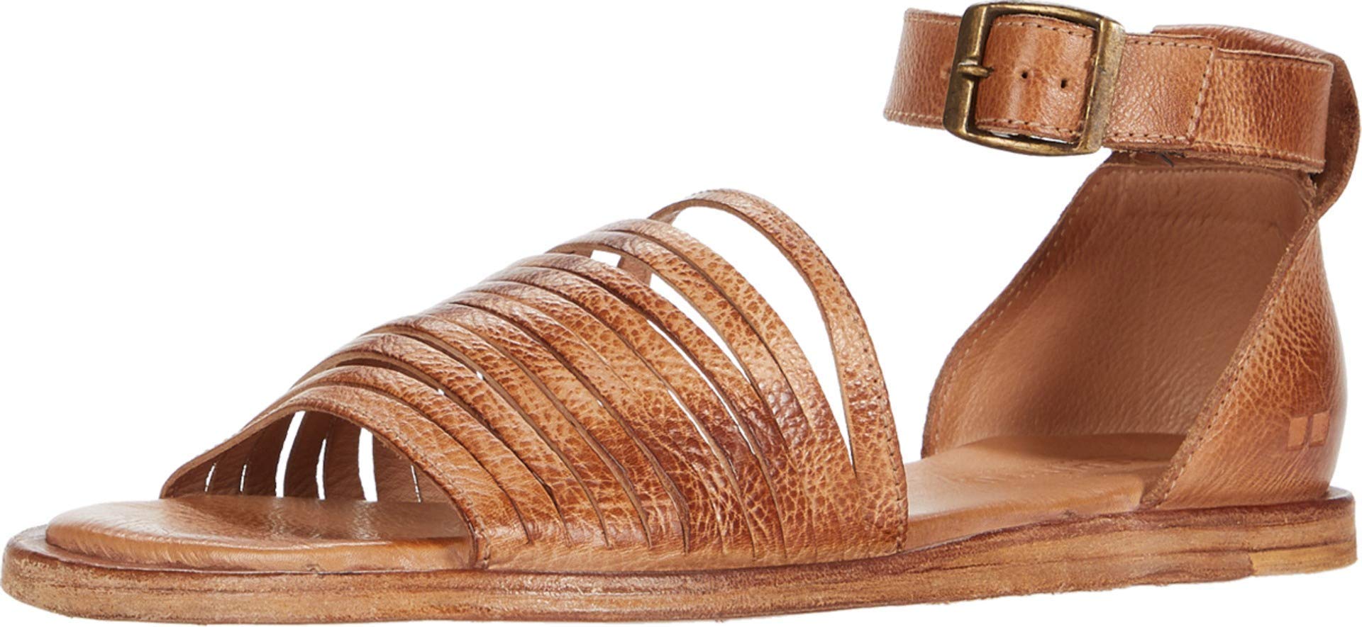 Bed|Stu Women's Lilia Genuine Leather Sandals - Comfortable Bohemian Style Flip Flops for Summer, Beach, and Casual Outings