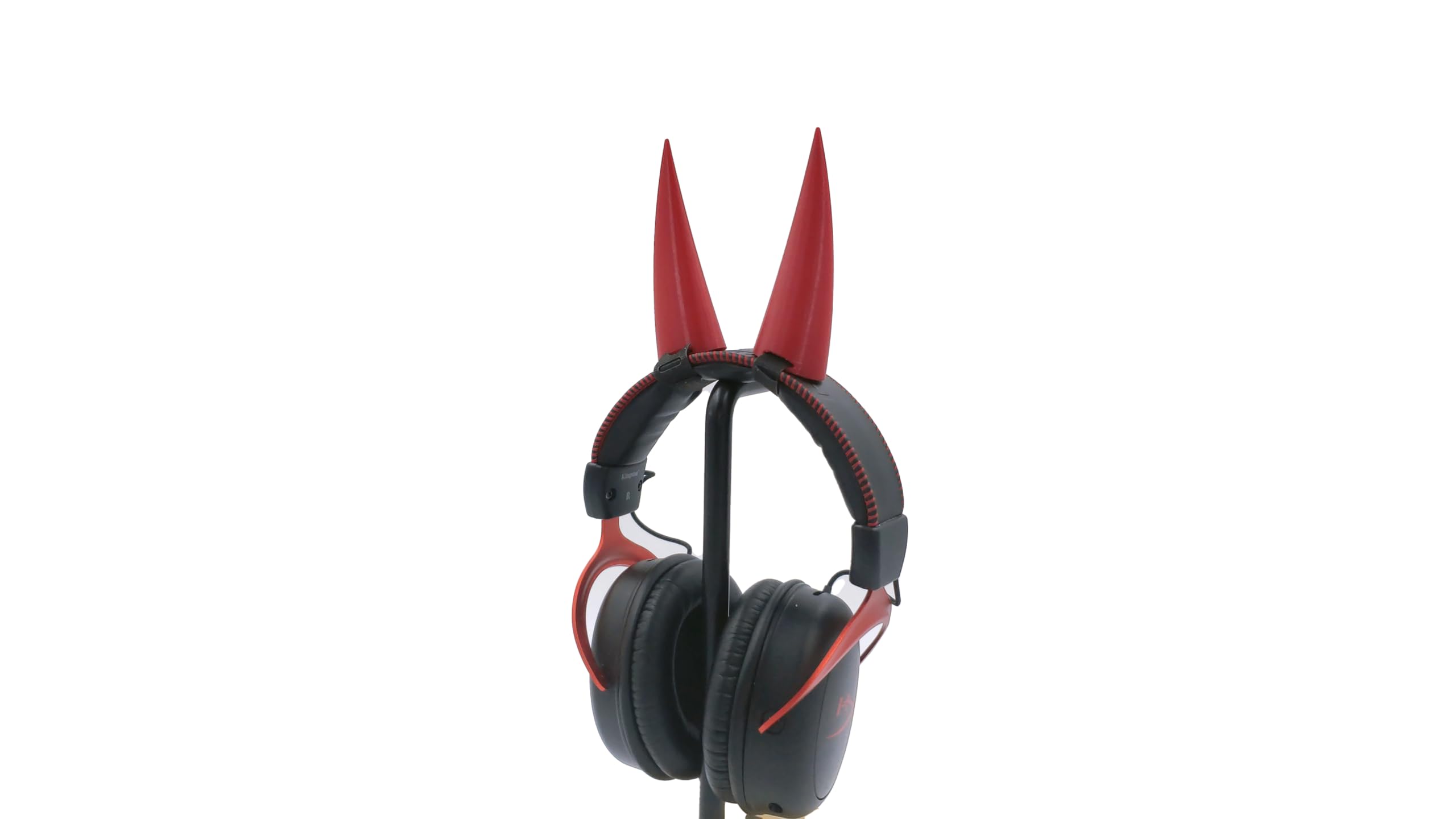 Power Horns Attachment for Gaming Headsets - Streamer & Cosplay Accessories (Goat/Bull Horns) - Perfect Gift for Gamers & Streamers - Ideal for Live Streaming, Cosplay Events & Gaming Tournaments (White)