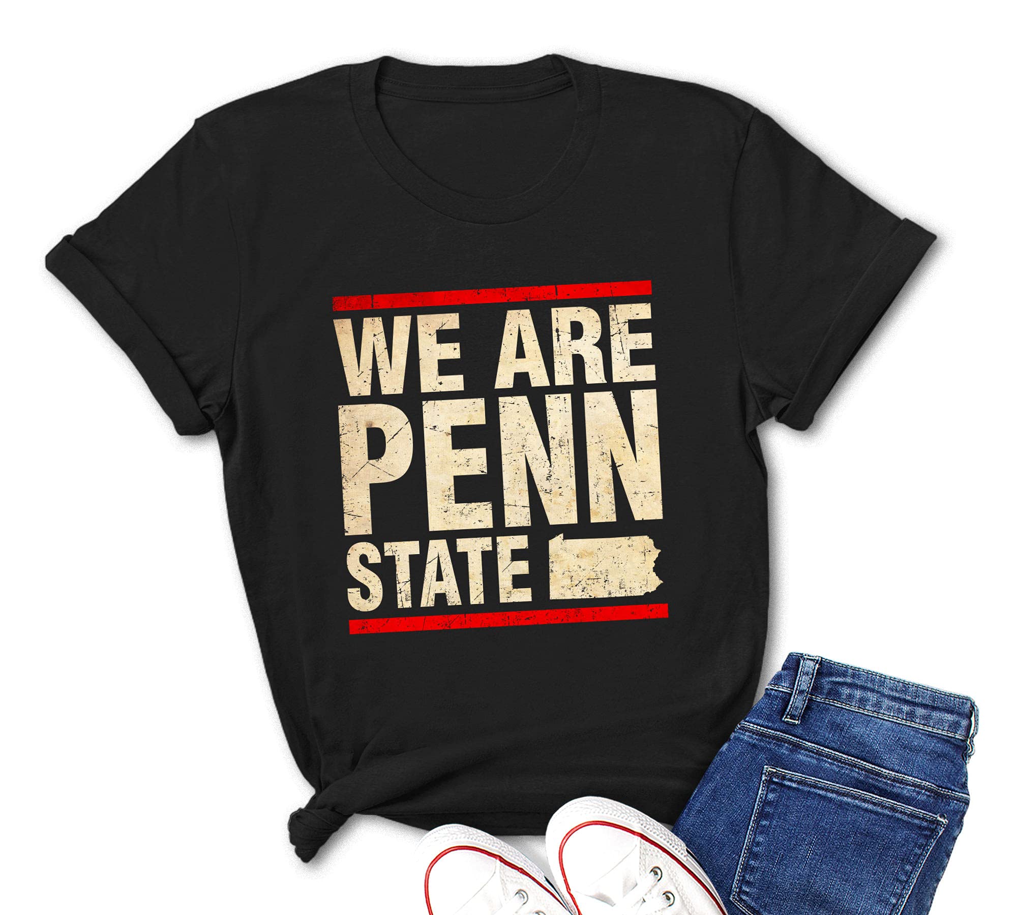 Penn State Shirt for Men & Women | Vintage Retro T-Shirt for Pennsylvania State Football Fans | Perfect for Game Day, Tailgating & College Pride