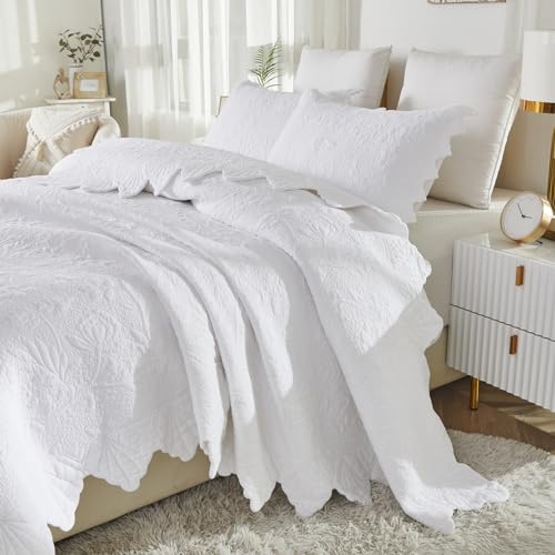 White Scalloped