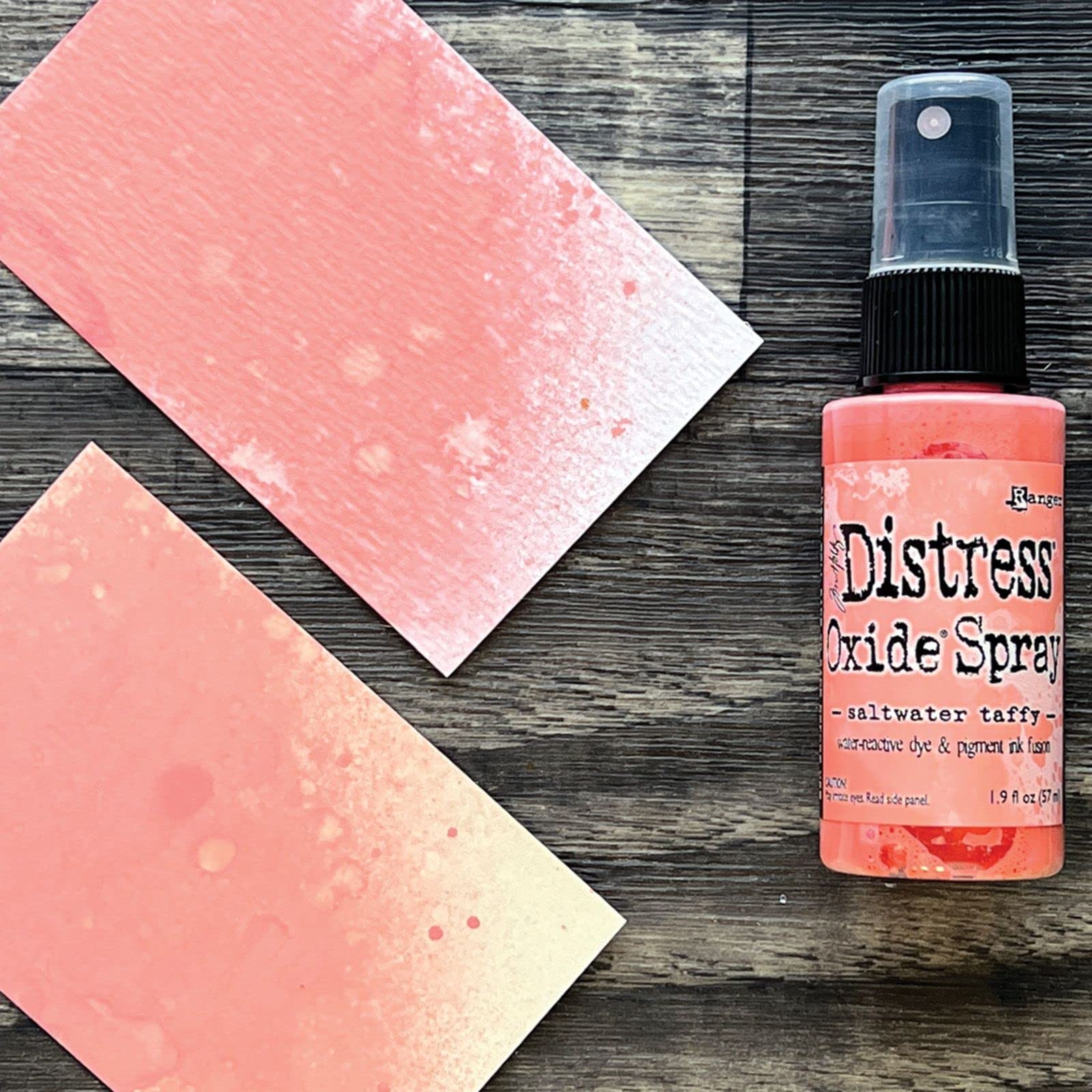 Tim Holtz Ranger Distress Oxide Spray - Saltwater Taffy Oxide Ink for Card Making, Scrapbooking & Mixed Media Art - Perfect for DIY Crafts, Journaling & Vintage Projects