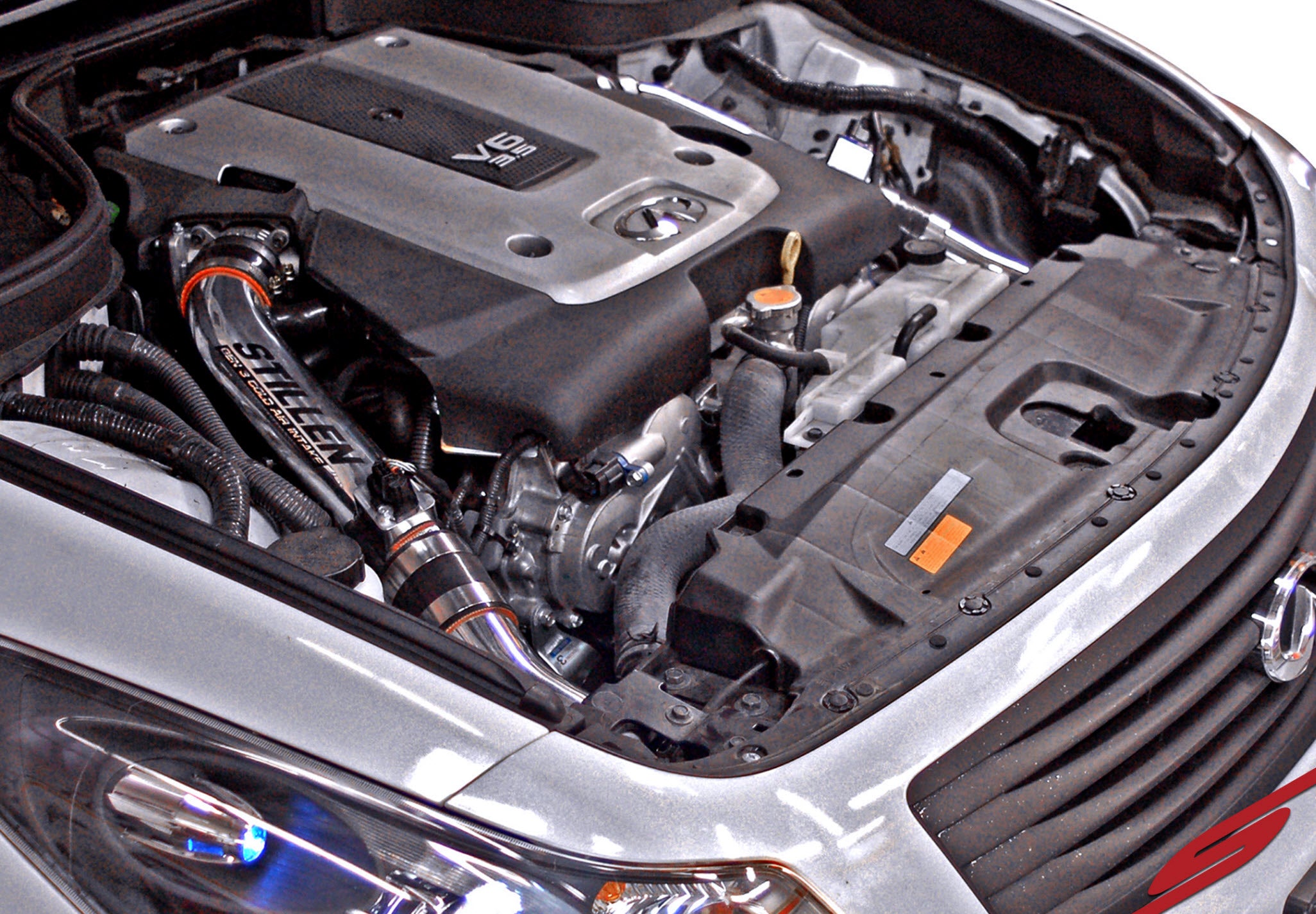 2009-2013 Infiniti G37 Sedan Performance Dual Ultra Long Tube Cold Air Intake Kit (Gen 3) [V36] with Oil Filter 402847 - Upgrade Engine Power & Fuel Efficiency for Street Racing & Daily Driving