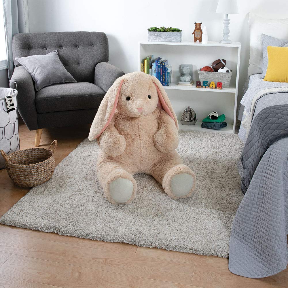 **Vermont Teddy Bear Giant Bunny Stuffed Animal - 4 Ft Large Plush Rabbit Toy for Kids & Adults, Soft Huggable Easter Gift for Bedroom Decor, Nursery, or Cuddling - Giant Cuddle Collection**