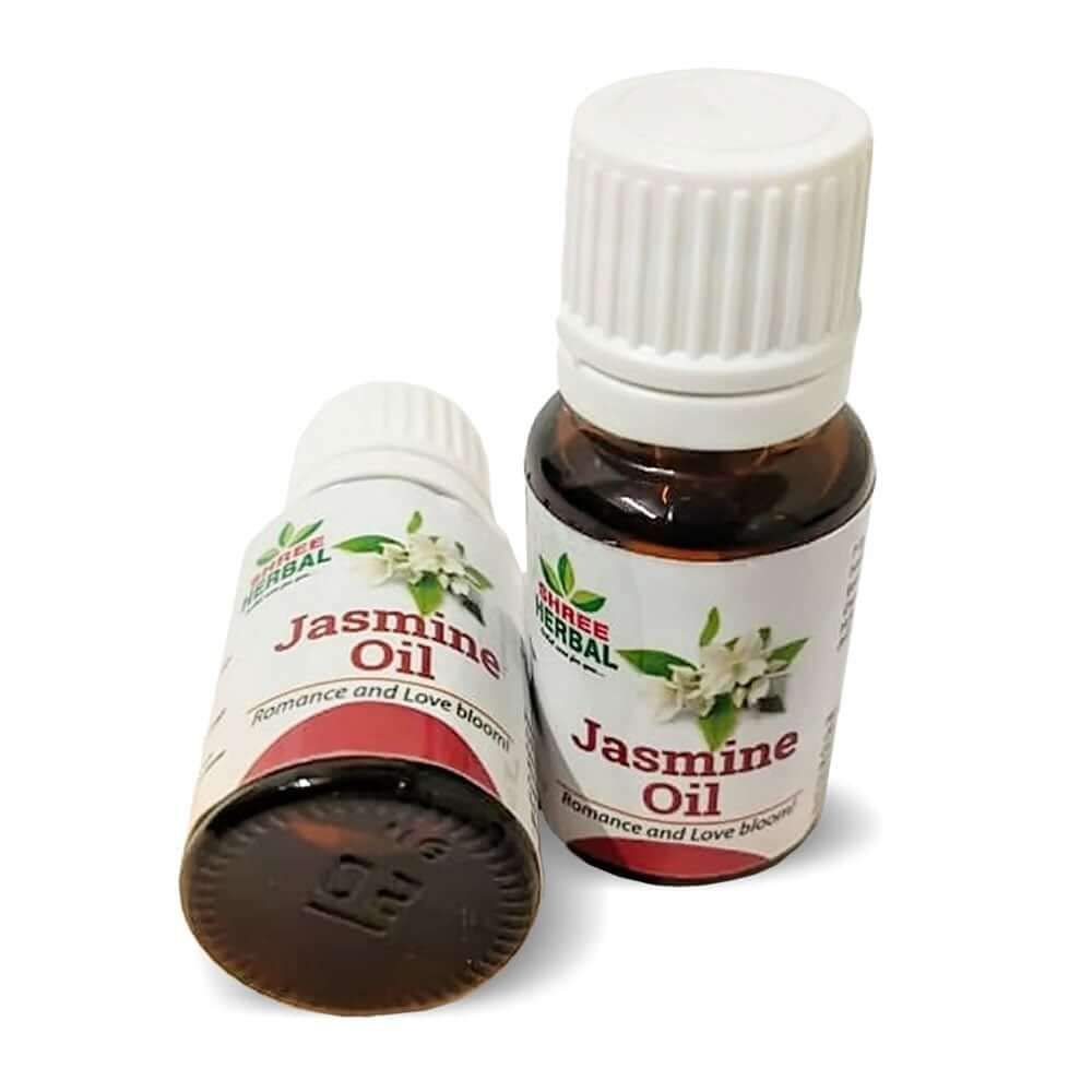 Premium Shree Jasmine Essential Oil (2-Pack) - 100% Pure & Natural for Aromatherapy, Massage & Relaxation | Nilgiri Products