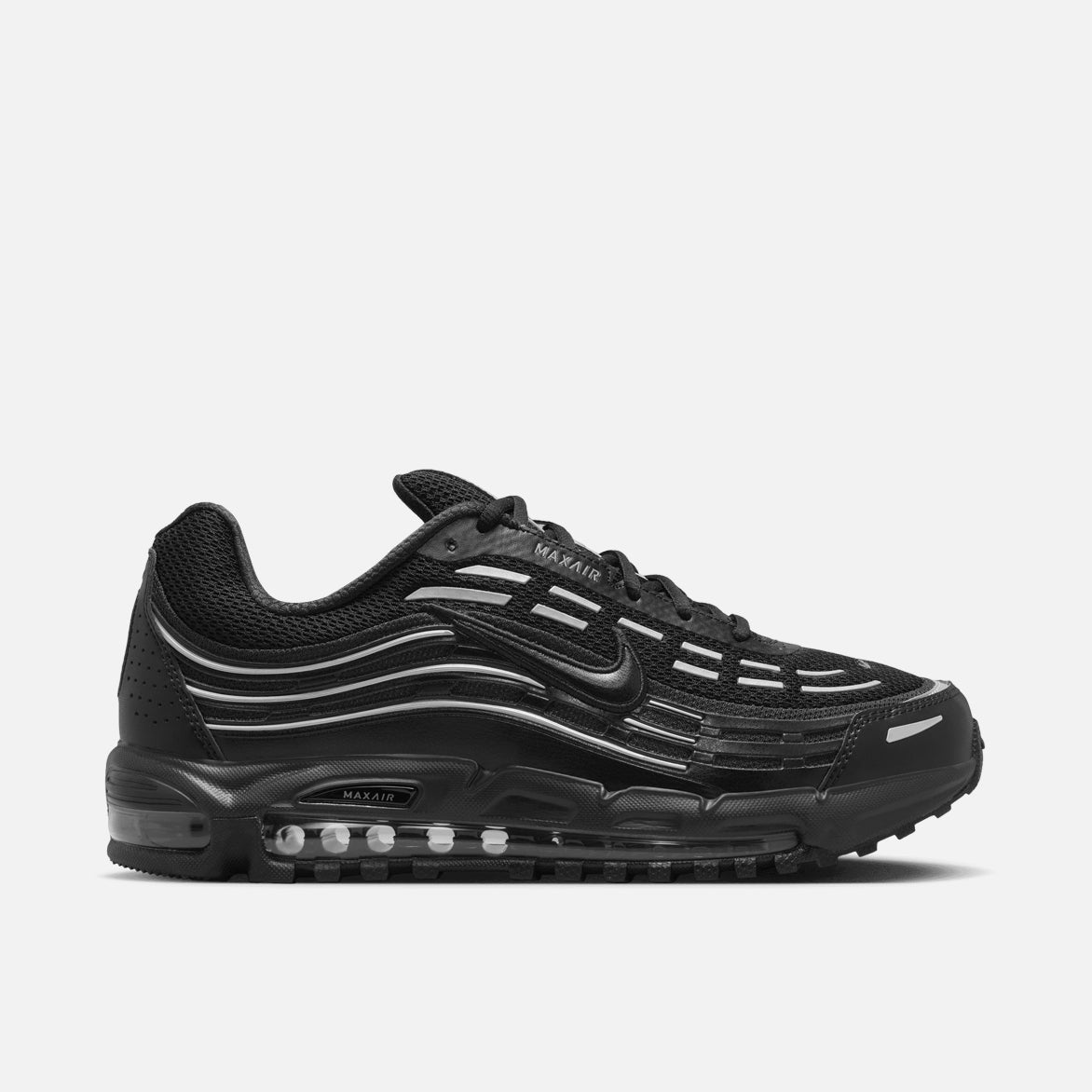 Nike Air Max TL 2.5 Running Shoes for Men - Black/Silver Metallic - Lightweight Cushioned Sneakers for Gym Workouts & Daily Wear