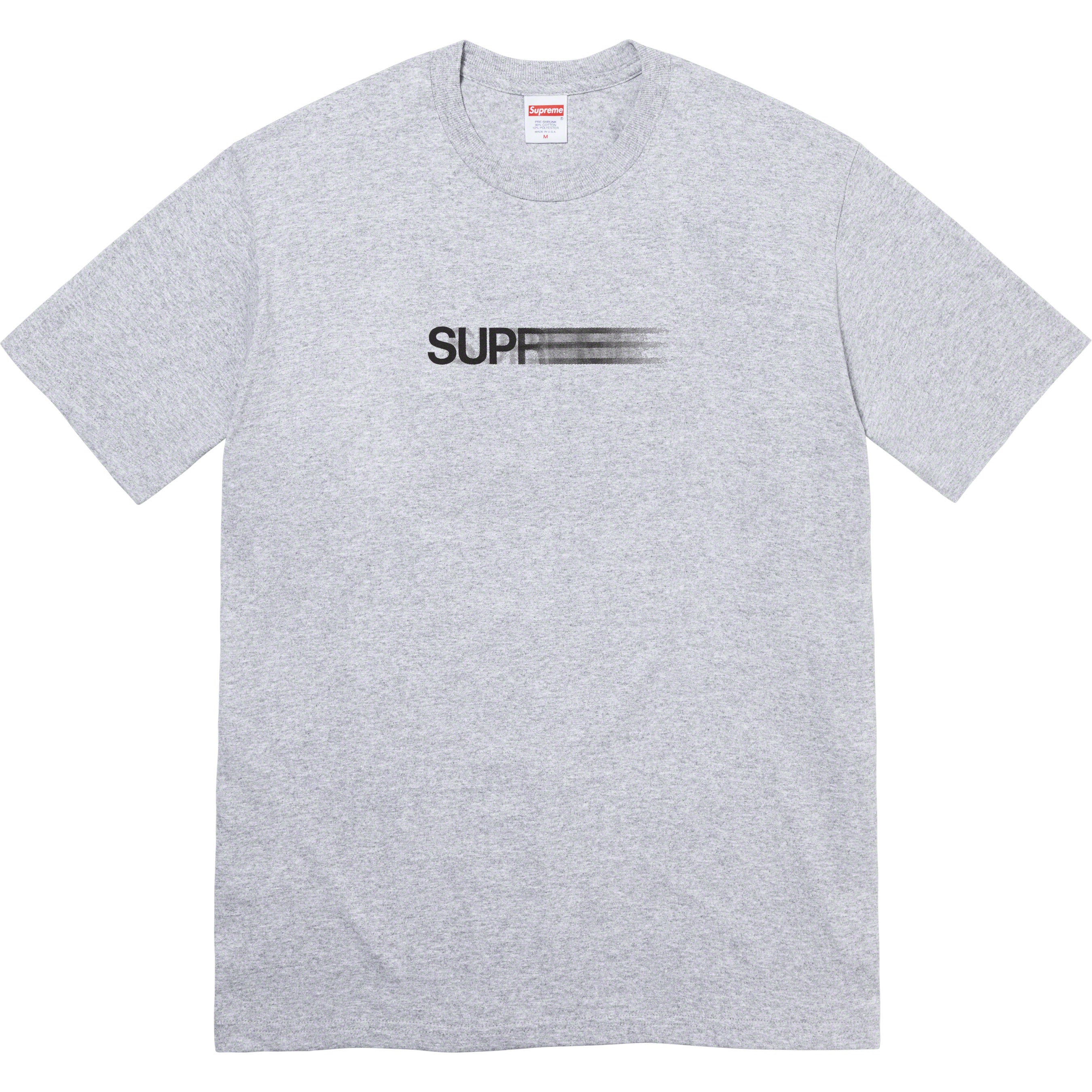 Supreme Motion Logo T-Shirt Grey Short Sleeve SS23 - Streetwear Fashion for Casual Wear & Urban Style