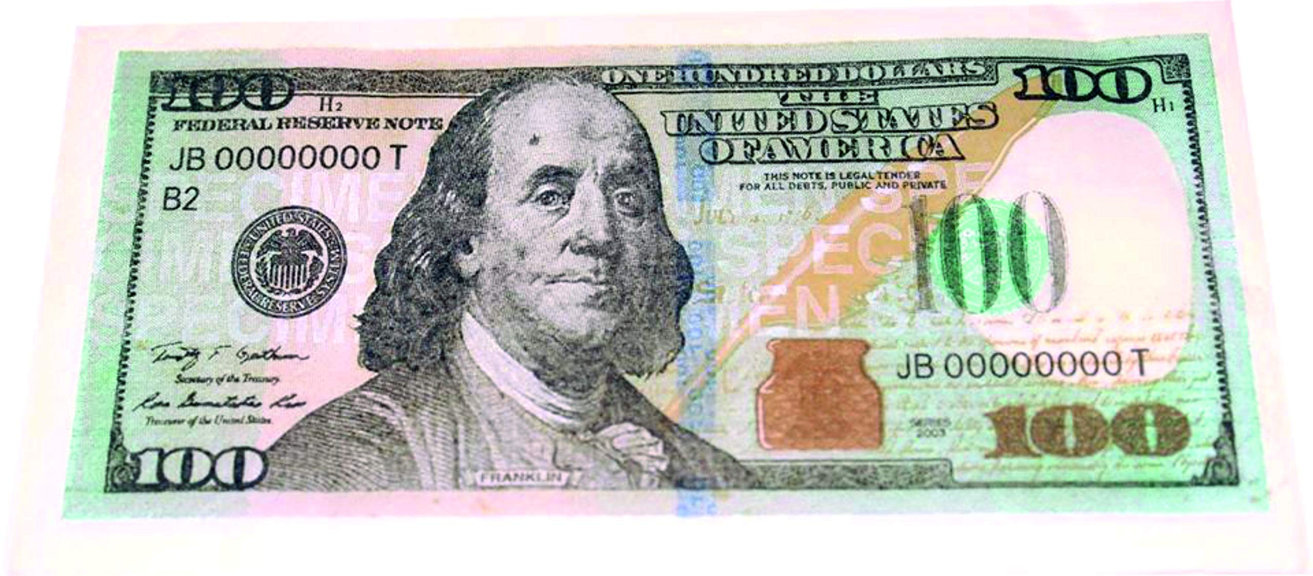 7Horse Premium 100 Dollar Bill Tissue Paper - Multicolor Gift Wrapping Set of 3 for Birthday Parties, Baby Showers & Money Themed Events
