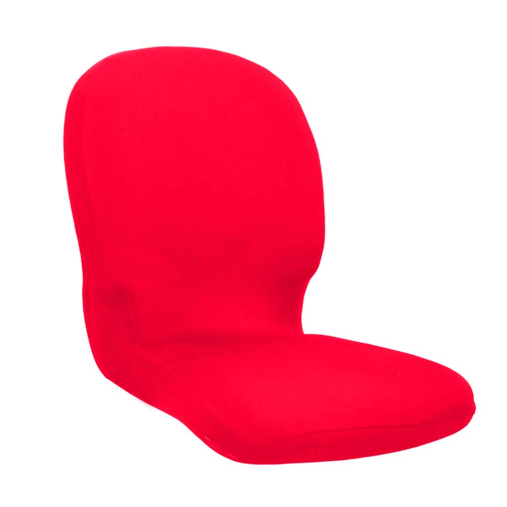 Wakauto Elastic Computer Chair Cover - 1PC Stretchable Fabric Seat Cover for Office & Desk Chairs, High Back Recliner (Red) - Comfortable & Detachable for Home & Office Use