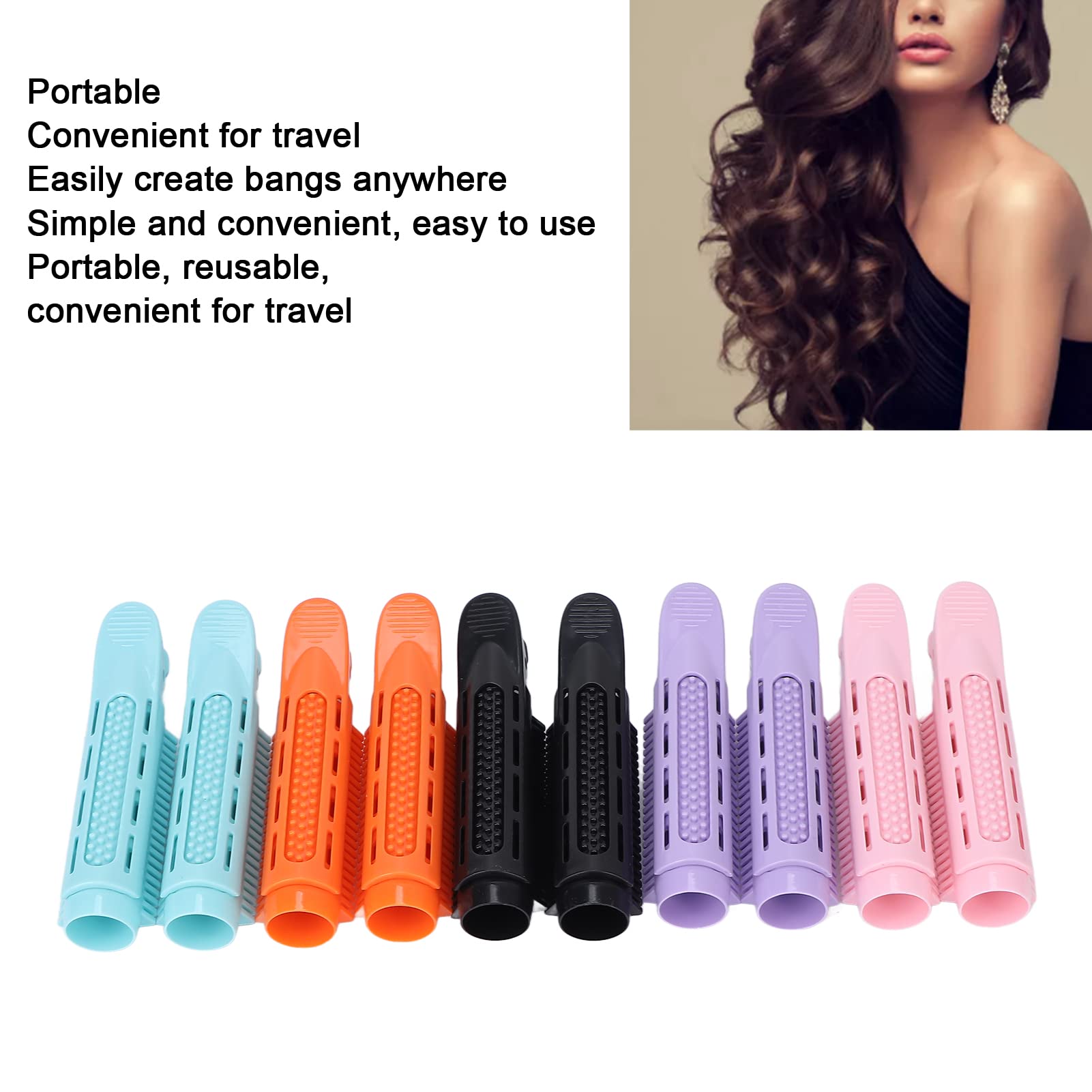 10pcs Volumizing Hair Root Clips - Natural Fluffy Hair Rollers & Self-Grip Root Volume Curlers for Women - DIY Hair Styling Tool for Salon-Like Volume at Home, Parties & Special Occasions