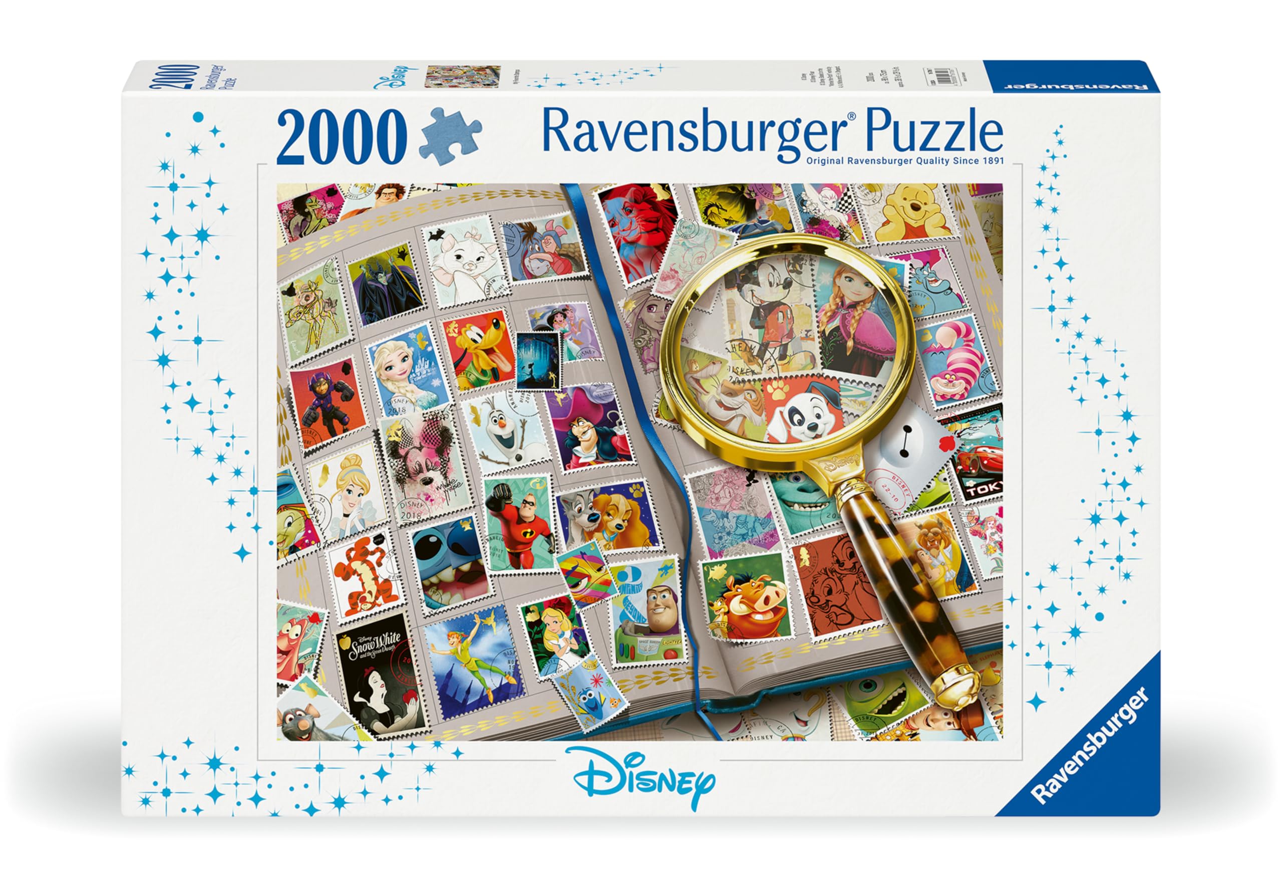 Ravensburger Premium 2000-Piece Disney Stamps Jigsaw Puzzle for Adults & Teens 14+ | High-Quality European-Made Collectible Puzzle | Perfect for Family Game Nights, Stress Relief & Home Decor