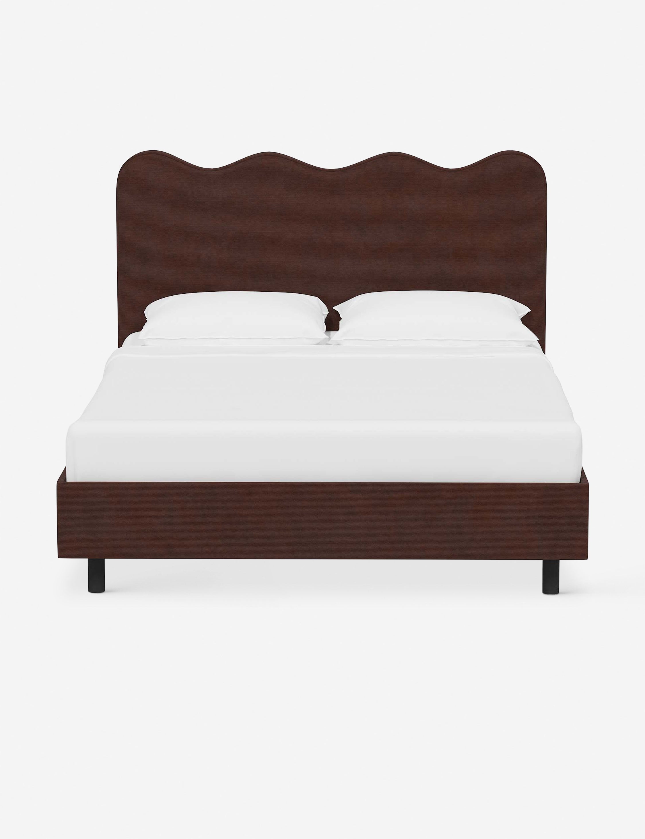 Modern Clementine Platform Bed Frame - Queen Size, Wooden Slat Support, Sturdy & Minimalist Design - Perfect for Bedrooms, Guest Rooms & Small Spaces