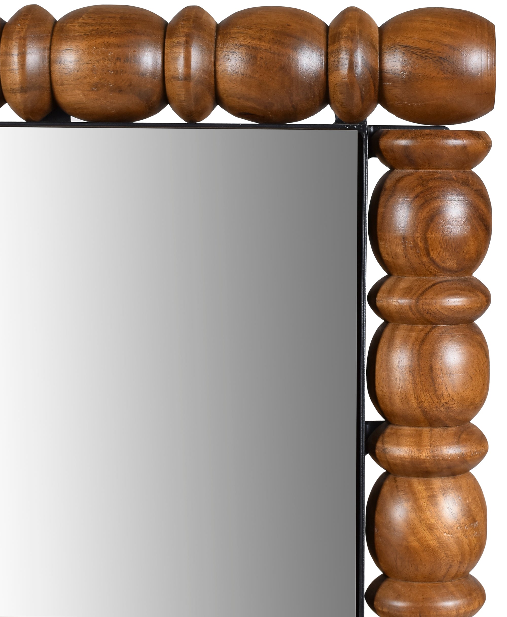 Aubrey Mirror 65M - Full Length Wall Mirror with Rustic Wood Frame, Perfect for Bedroom, Living Room, and Entryway Decor