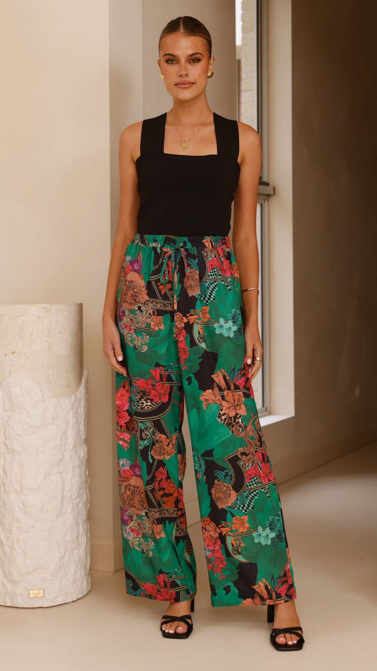 Lucinda Pants for Women - Comfortable Green Casual Trousers | Perfect for Office, Travel & Everyday Wear