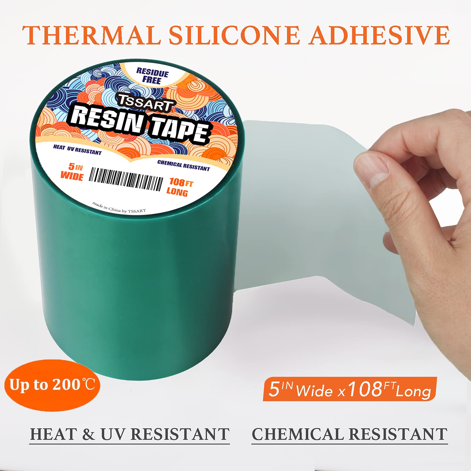 High-Temp Resistant Silicone Adhesive Tape for Epoxy Resin Molding - 5