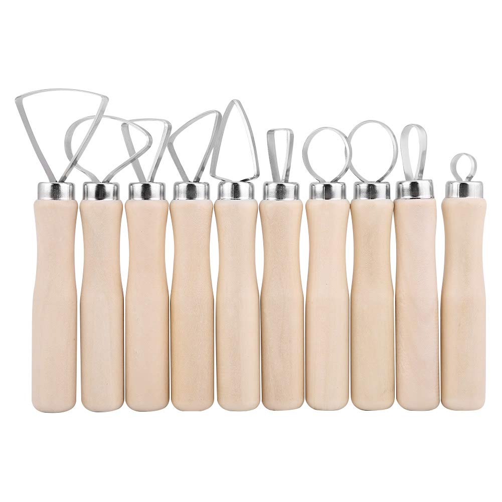 10pcs Stainless Steel Wax Carving Tools Set for DIY Sculpting & Clay Art