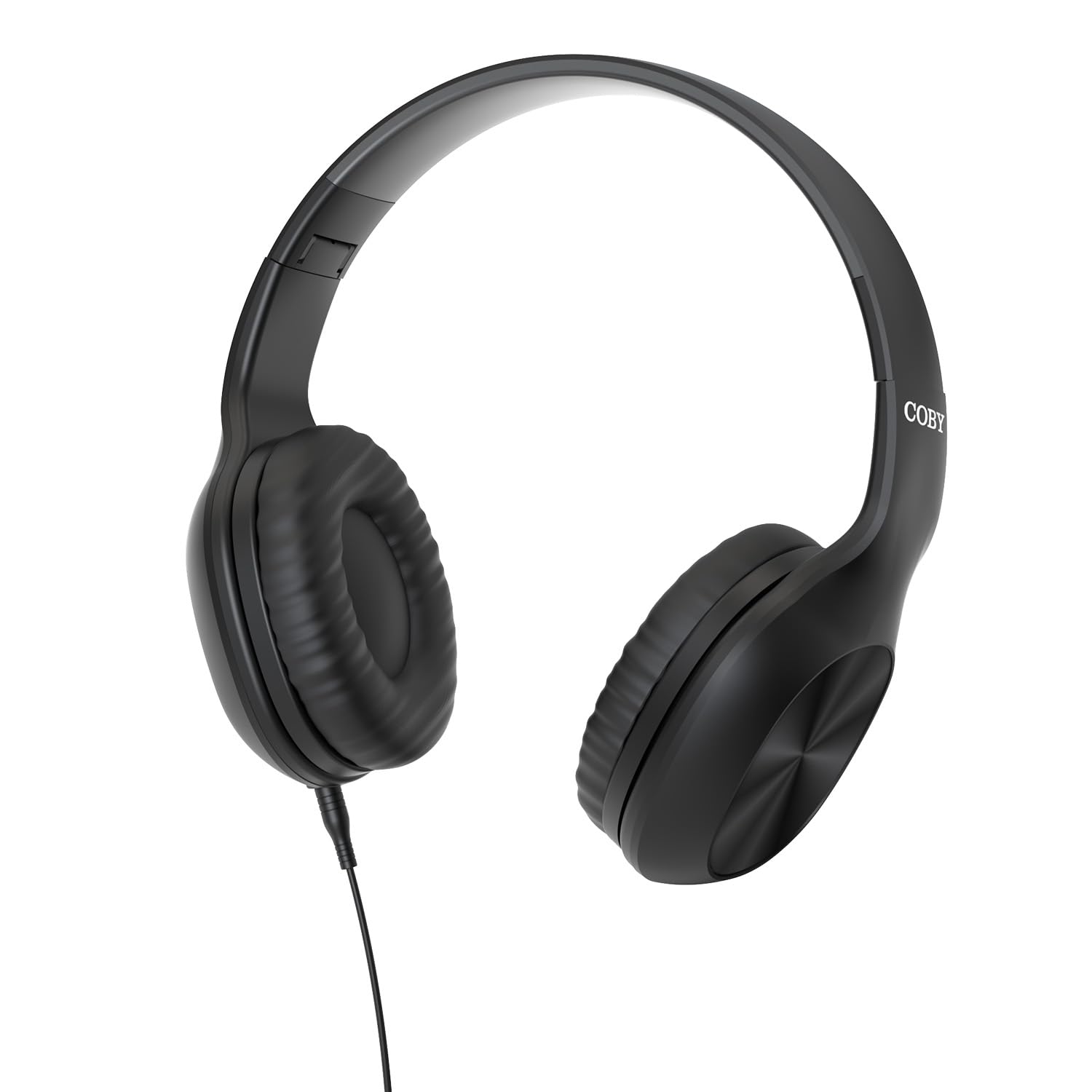 Coby Wired Headphones 10-Pack - Foldable On-Ear Headset with Built-in Microphone & Soft Cushioned Earpads - Perfect for Gaming, Online Classes, Call Centers & Customer Service - In-Line Call Control (No Boom Mic) - Ideal for Remote Work, Office Use & Distance Learning