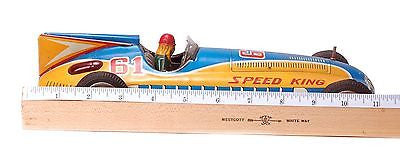 Vintage FRICTION SparKing Speed King 61 Mark YA Japanese Model Car - Collectible Antique Toy in Good Condition - Perfect for Display, Collection, and Retro Car Enthusiasts