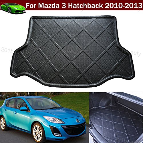 Premium Car Trunk Liner Mat for Mazda 3 Hatchback (2010-2013) - Waterproof Cargo Protector with Non-Slip Backing | Perfect for Road Trips, Grocery Hauling & Pet Transport