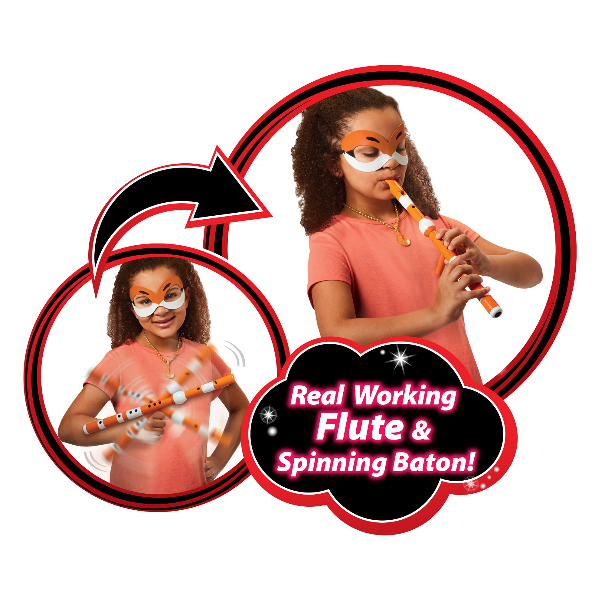 **Miraculous Ladybug Rena Rouge Dress Up Costume Set for Kids - Playmates Toys Official | Halloween, Cosplay & Pretend Play**