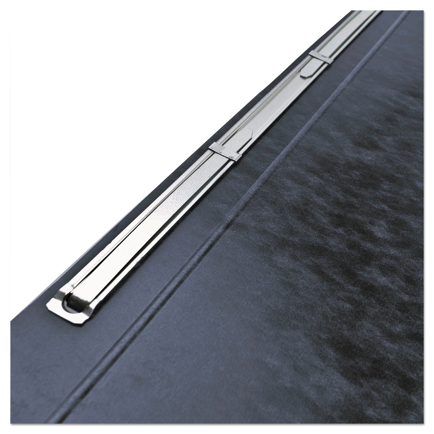 ACCO Presstex Report Cover with Tyvek Reinforced Hinge - Side Bound 3-Prong Fastener for 8.5 x 11 Documents | Durable Black Two-Piece Binder | Perfect for Office Presentations, School Reports & Professional Documents
