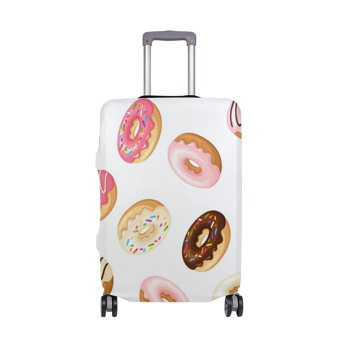 Adorable Donut Print Luggage Cover - Waterproof Suitcase Protector for Travel, Kids, Men & Women | Perfect for Birthday Gifts & Airplane Trips