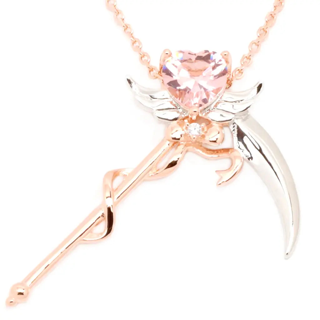 Magical Scythe Pendant Necklace - Gothic Jewelry for Women & Men - Perfect for Halloween Costumes, Cosplay, and Dark Fashion Accessories