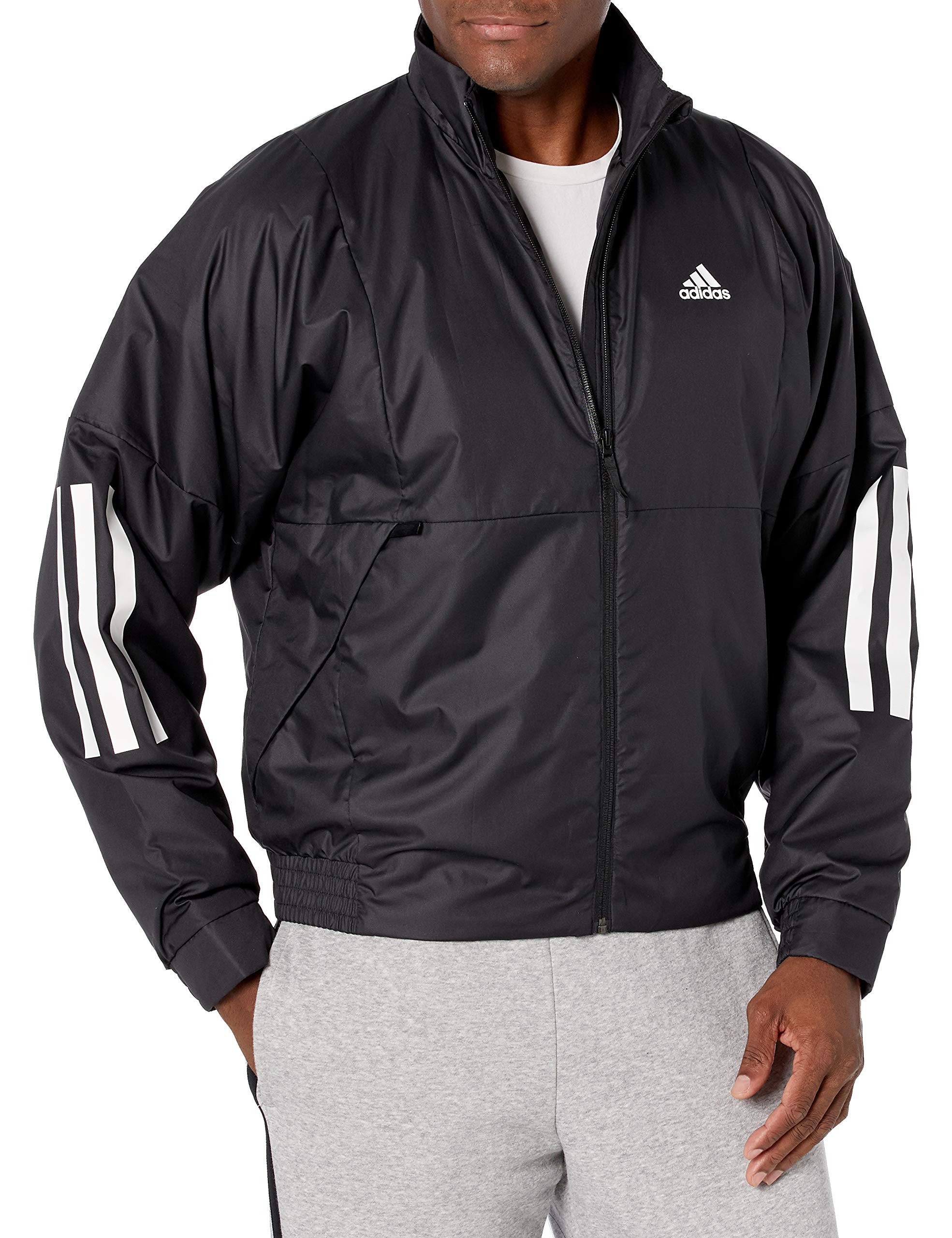 Adidas Men's Lightweight Jacket for Back to School - Comfortable & Stylish Outerwear for Casual Wear, College Campus, and Everyday Use